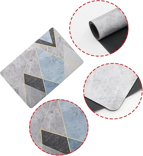 Miniatura 4 de Tapete de baño y cocina, barro de diatomeas, antideslizante, resistente al desgaste, de secado rápido, lavable a máquina, adecuado para cocina,