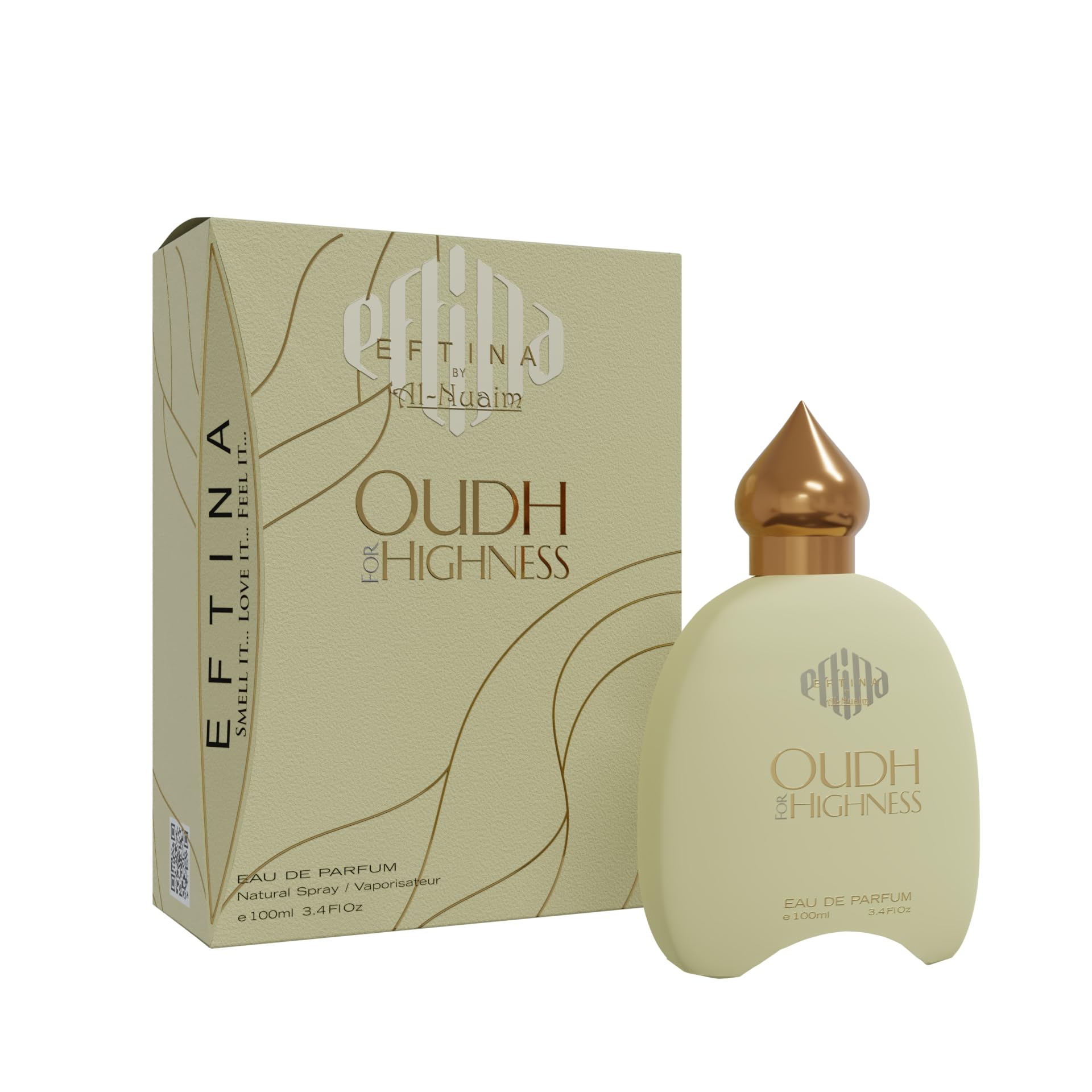 Oudh Highness Eau De Parfum for Men & Women - 100ml | Luxurious and Captivating Fragrance (EFTINA)