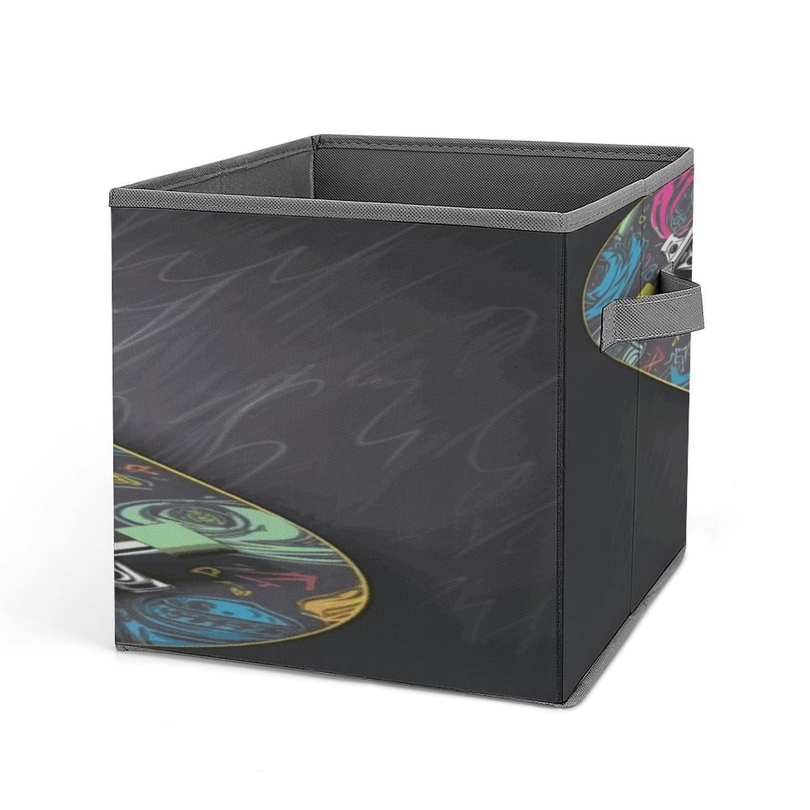 Fekiloot Style Graffiti Skateboard Storage Bins Storage Baskets