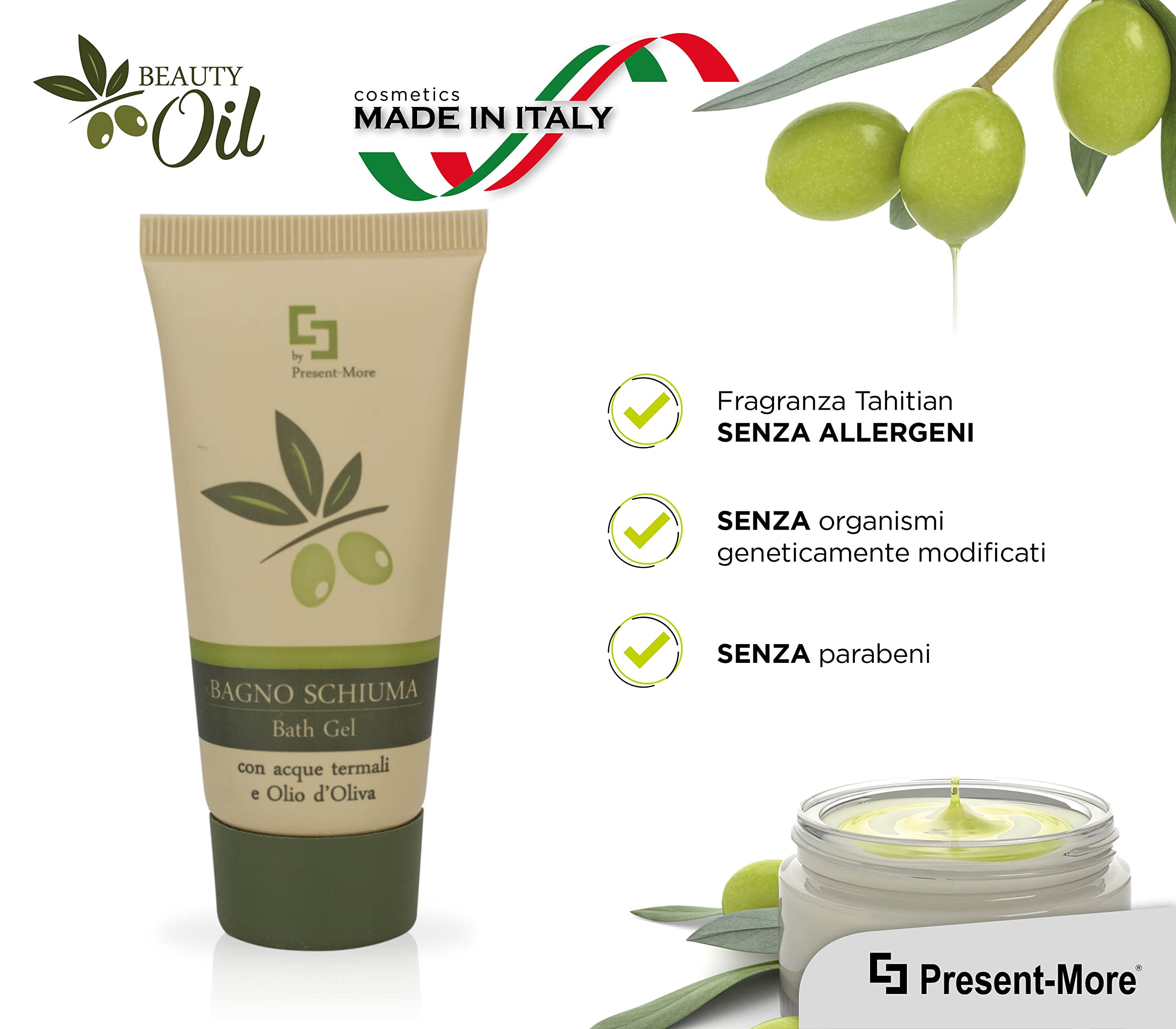 PRESENT-MORE - Bagno Schiuma 30ml Beauty Oil - 150 Pezzi