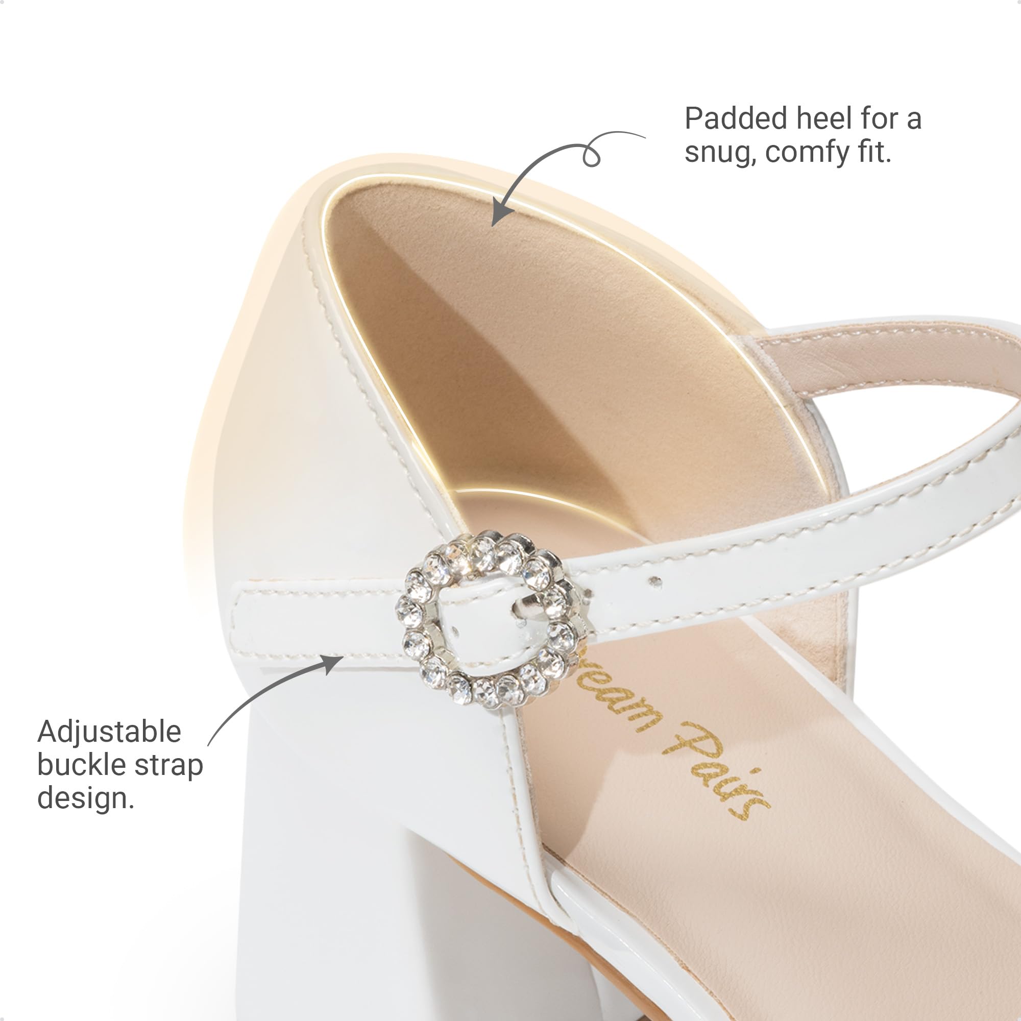 DREAM PAIRS Zapatos de vestir para niñas - Comodidad clásica