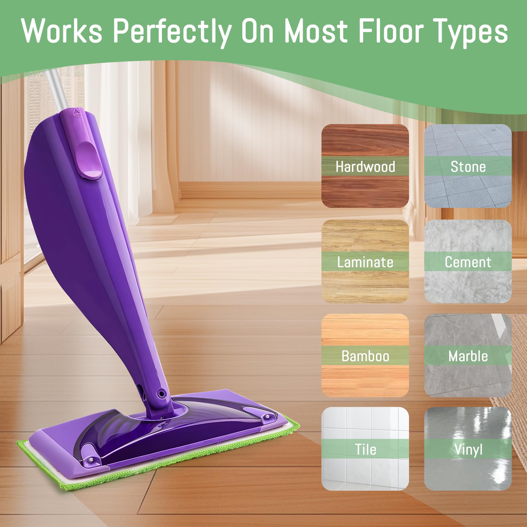 Salviette riutilizzabili per Swiffer Sweeper, confezione da 4 panni riutilizzabili in microfibra per la pulizia e lo strofinamento di pavimenti asciut | Leroy Merlin