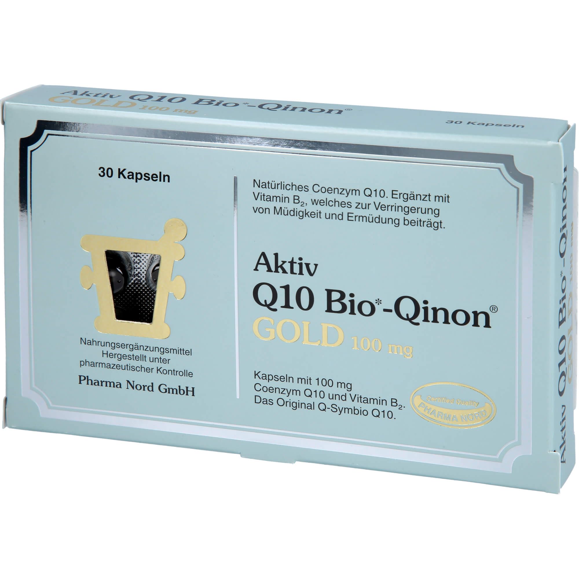 Pharma Nord Q10 BIO 100 mg Capsules 30 ST QINON Gold