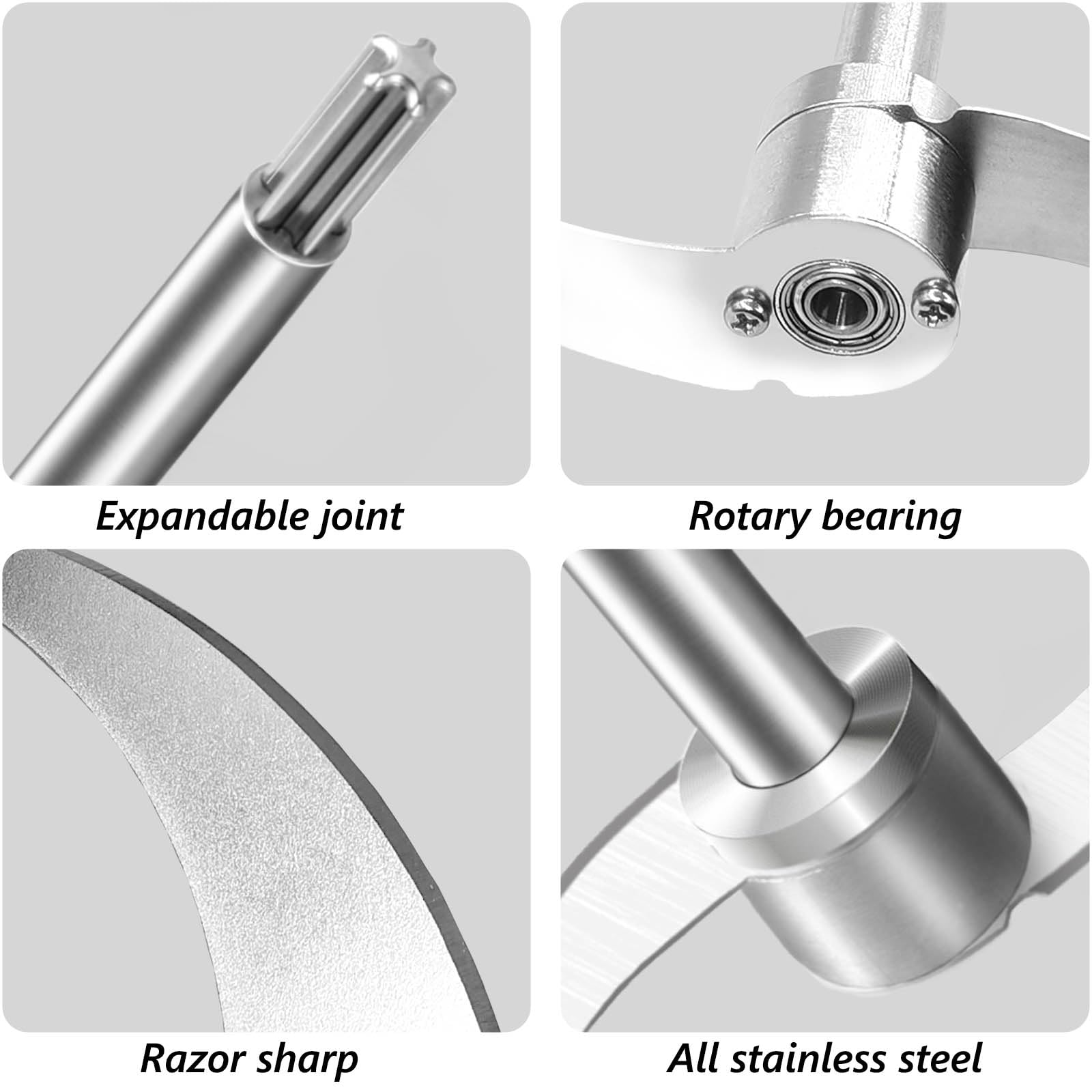 Springblades Chopper Machine 8 Cup Food Processor Replacement Stainless Steel Food Processor Blade ...