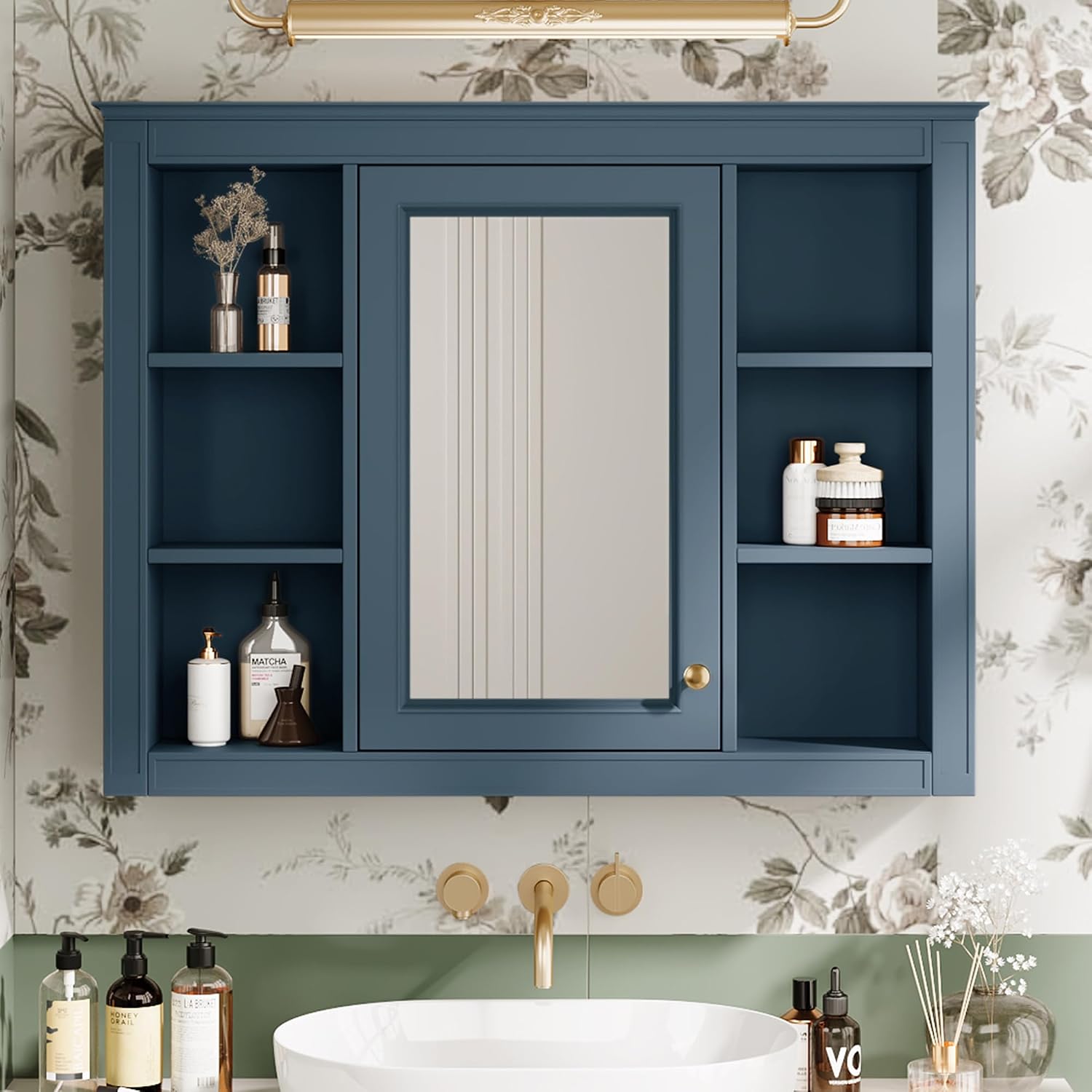 Merax Bathroom Medicine Cabinet with Mirror, 35" x 28"