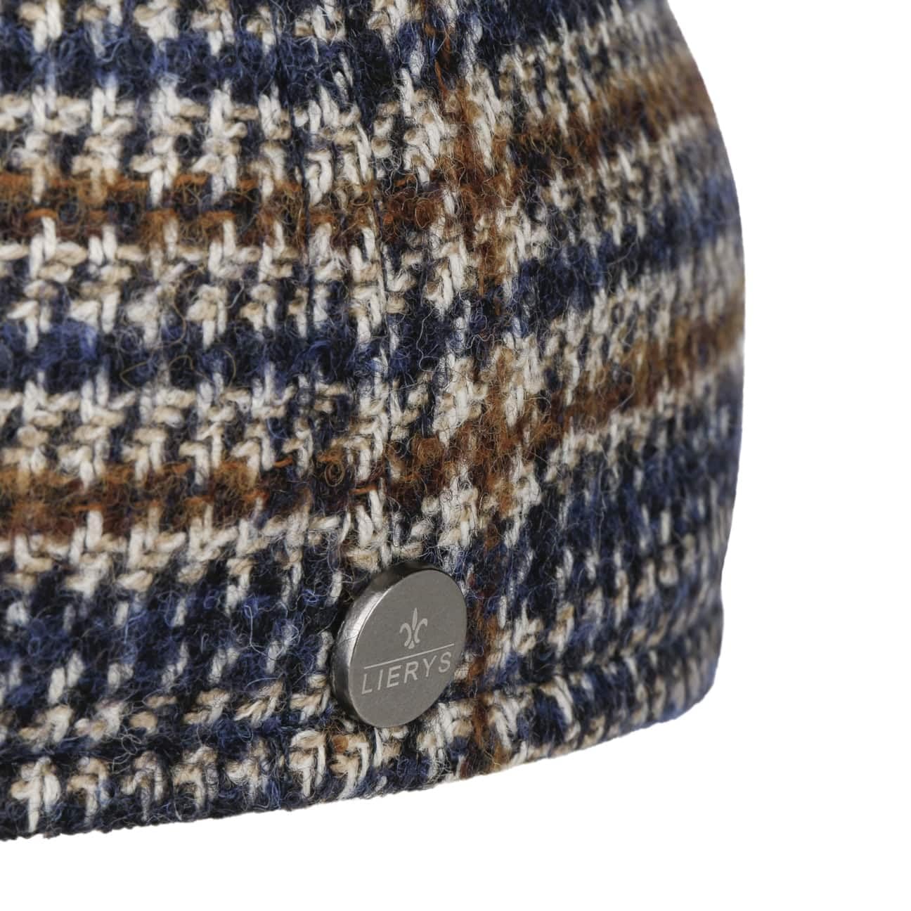 Lierys Gorra Tweed Check Hombre - de Lana béisbol Cerrado por atrás, con Visera otoño/Invierno Invierno
