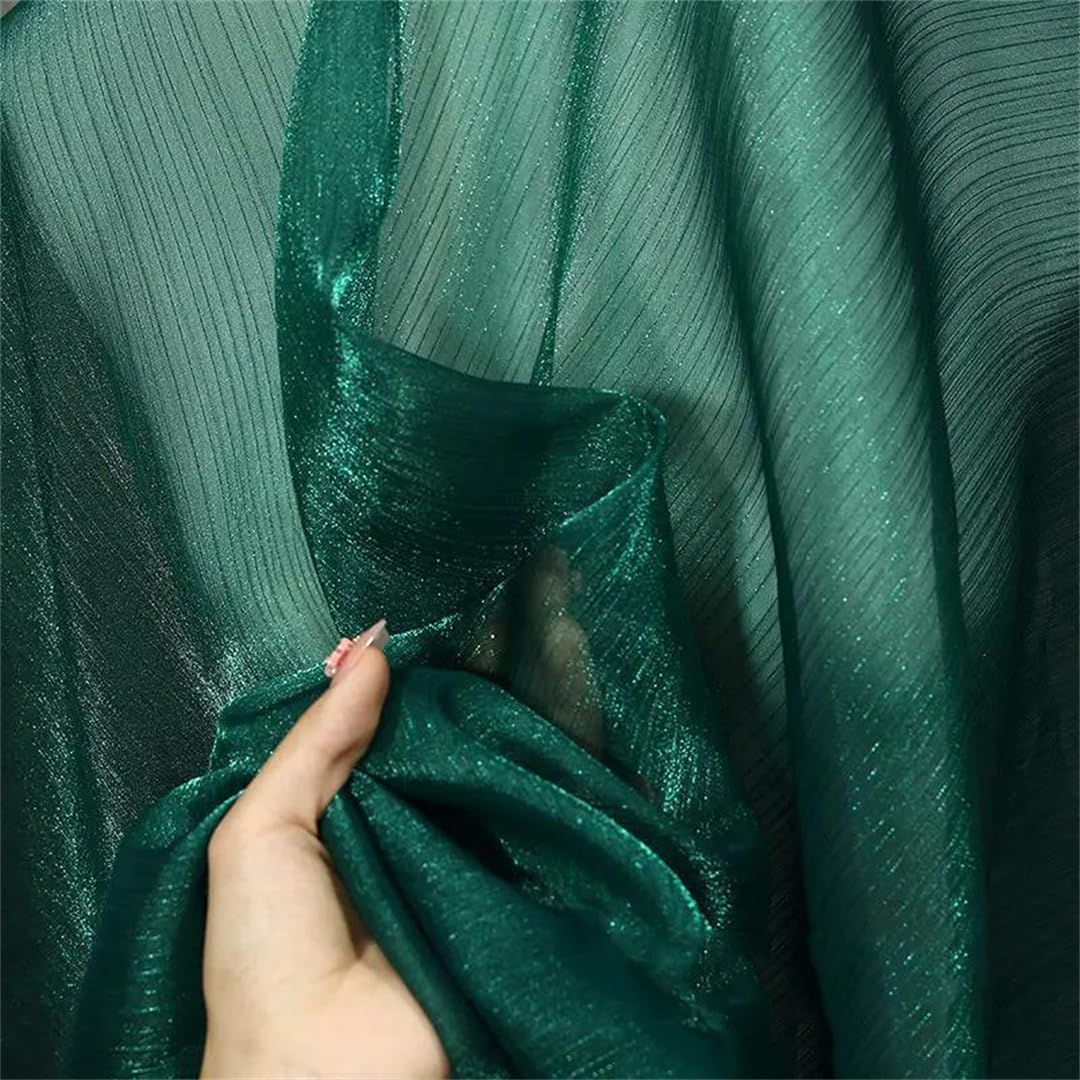 Organza Fabric， Organza Fabric Multicolor 100cm x 150cm for Decoration Clothing Sewing(25 Dark En8)