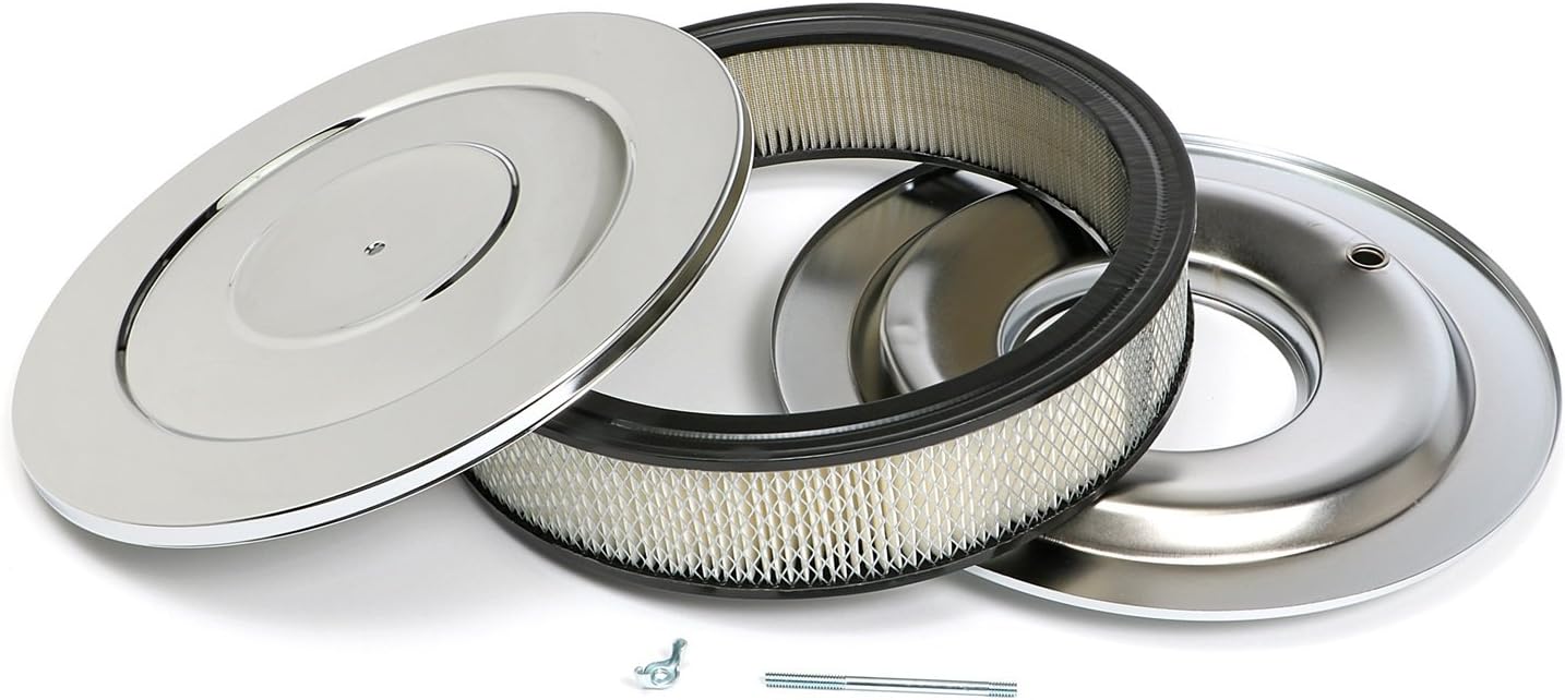 Trans-Dapt 2146 14" Flat Base Performance Air Cleaner Set