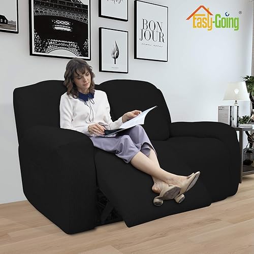 Miniatura 611 de Funda elástica para sofá reclinable de fácil colocación, Tela mezcla de poliéster Algodón, Arena