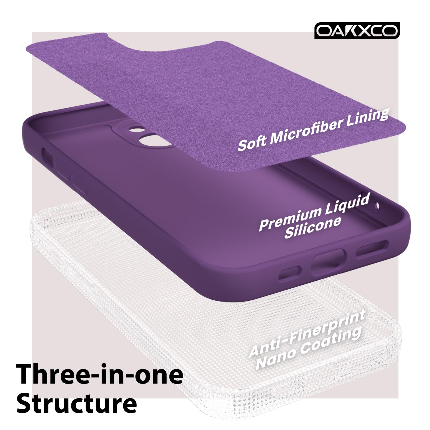 oakxco for iPhone 16 Pro Max Case Liquid Silicone, Soft Rubber Gel Elegant Aesthetic Basic Simple Cover, Cute Thin Slim TPU Matte Solid Color Plain Smooth Case for Women Girl, Light Pink — view 42