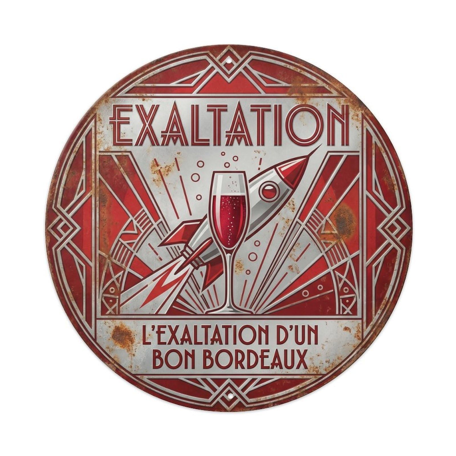 Exhilaration Humorous Bistro Exhilaration Metal Tin Sign