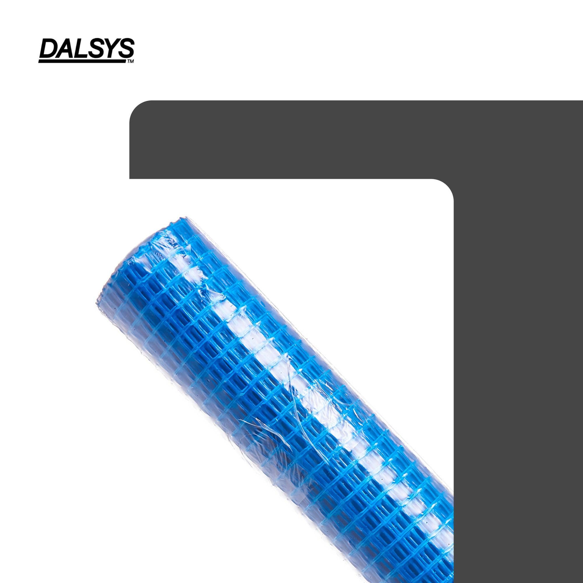 Malla de refuerzo 50m², 13x13mm tamaño de malla, 50m x 1m Azul | Malla de fibra de vidrio 115g/m², para enlucido exterior y SATE, armadura antifisuras, renovación de fachada