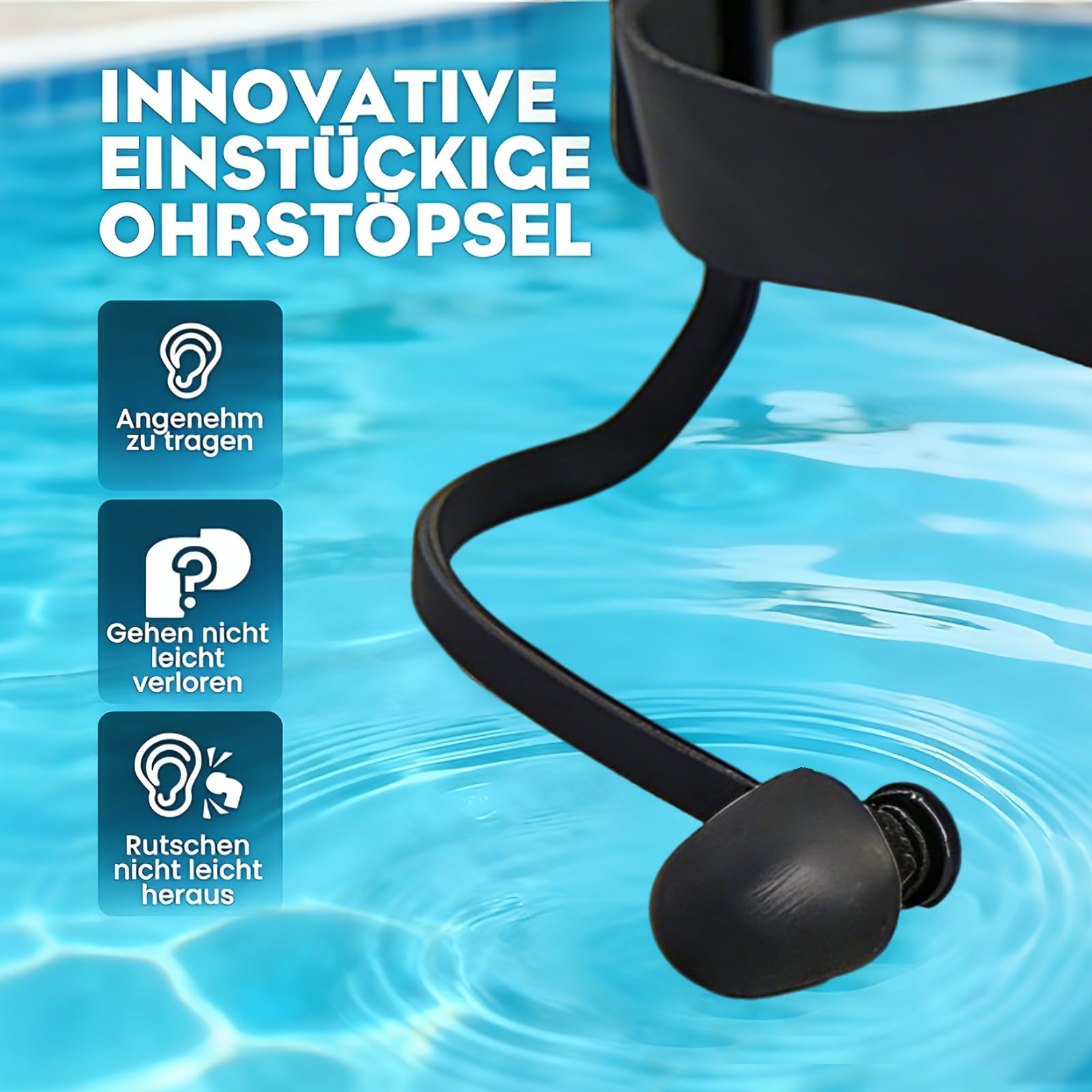 Occhialini Nuoto Uomo, Occhialini Nuoto Donna con Tappi Orecchie, Anti-UV Anti-Appannamento Occhiali Piscina Adulto, con Borsa a Rete, Regolabile Occhiali Polarizzati Nuoto, per e Surf e Adolescenti