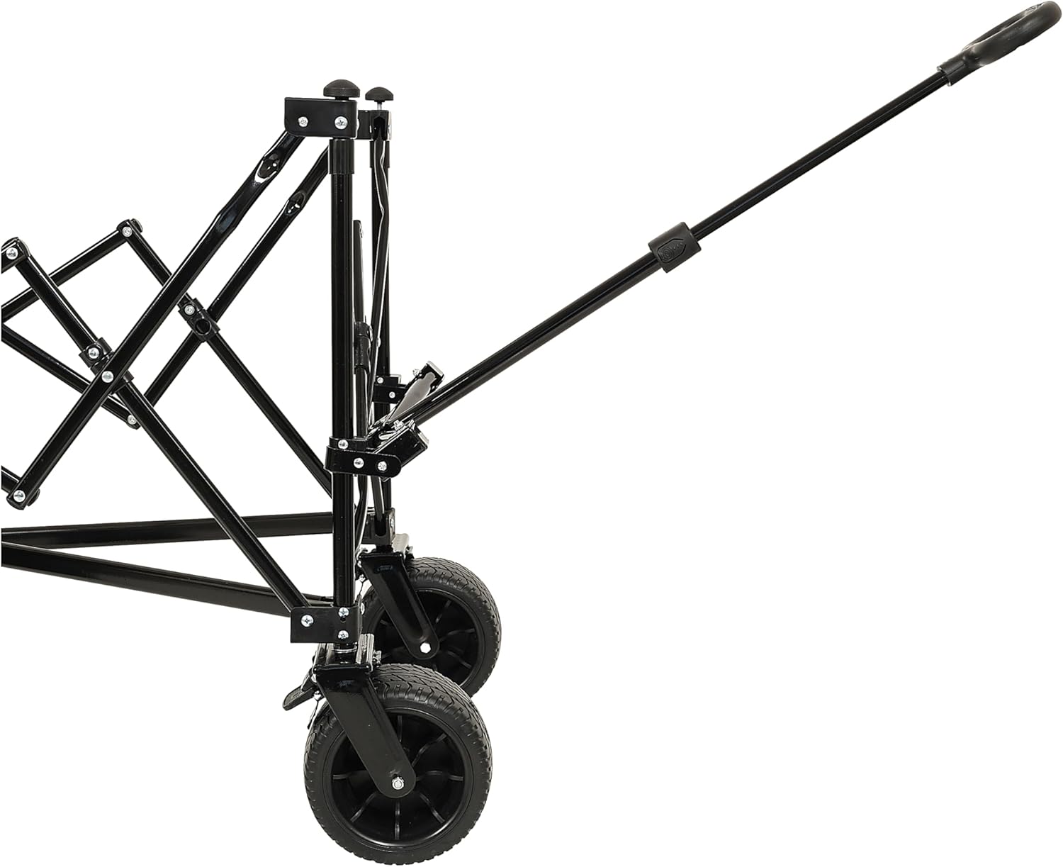 Folding Wagon Cart: Heavy Duty Utility Cart with 480lbs Capacity & All-Terrain Wheels - Event Planning Equipment for Community Activities & Outdoor Setup