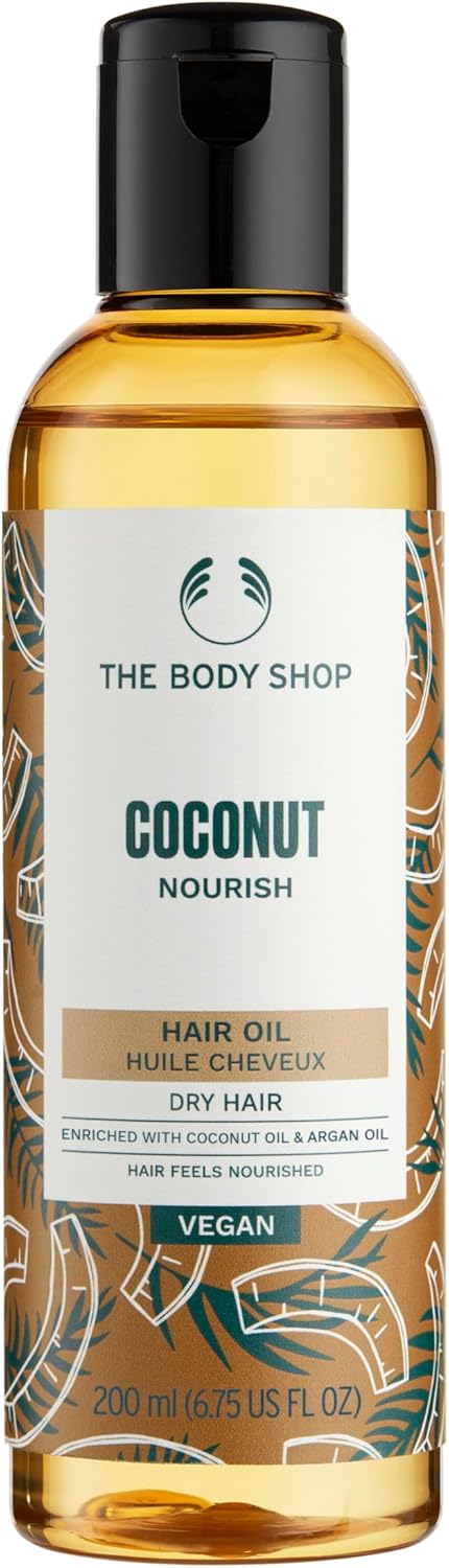 Óleo de Coco The Body Shop: Nutrição e Brilho para Cabelos 17ml — Melhor Pré-xampu para Proteção Diário