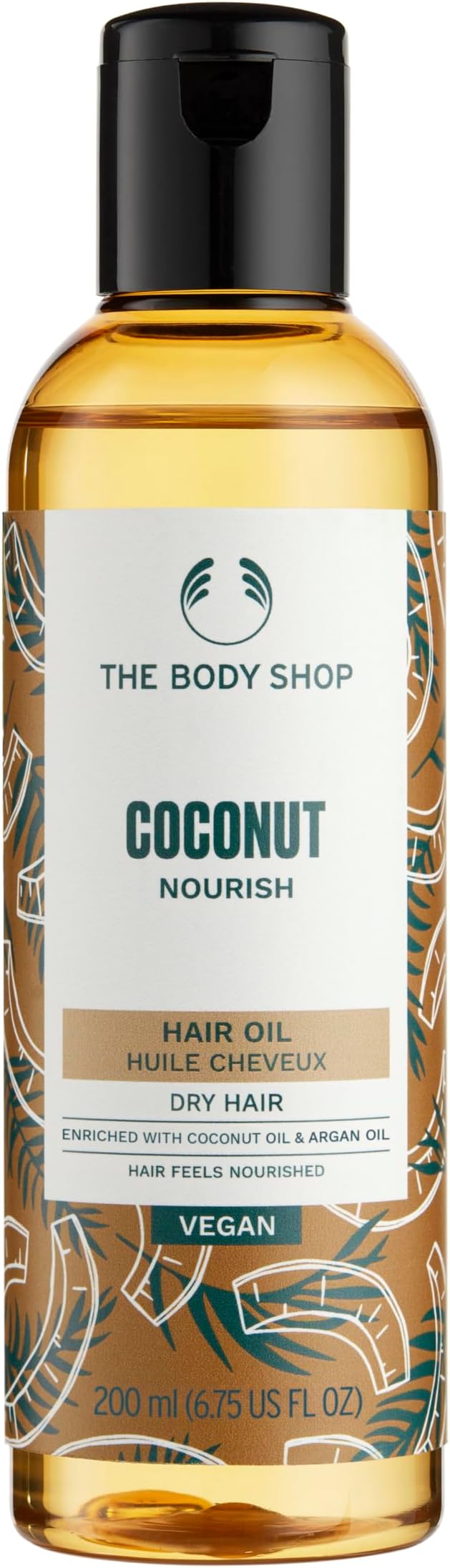 The Body Shop Coconut Oil Brilliantly Nourishing Pre-Shampoo Hair Oil, 6.75 Fluid Ounce
