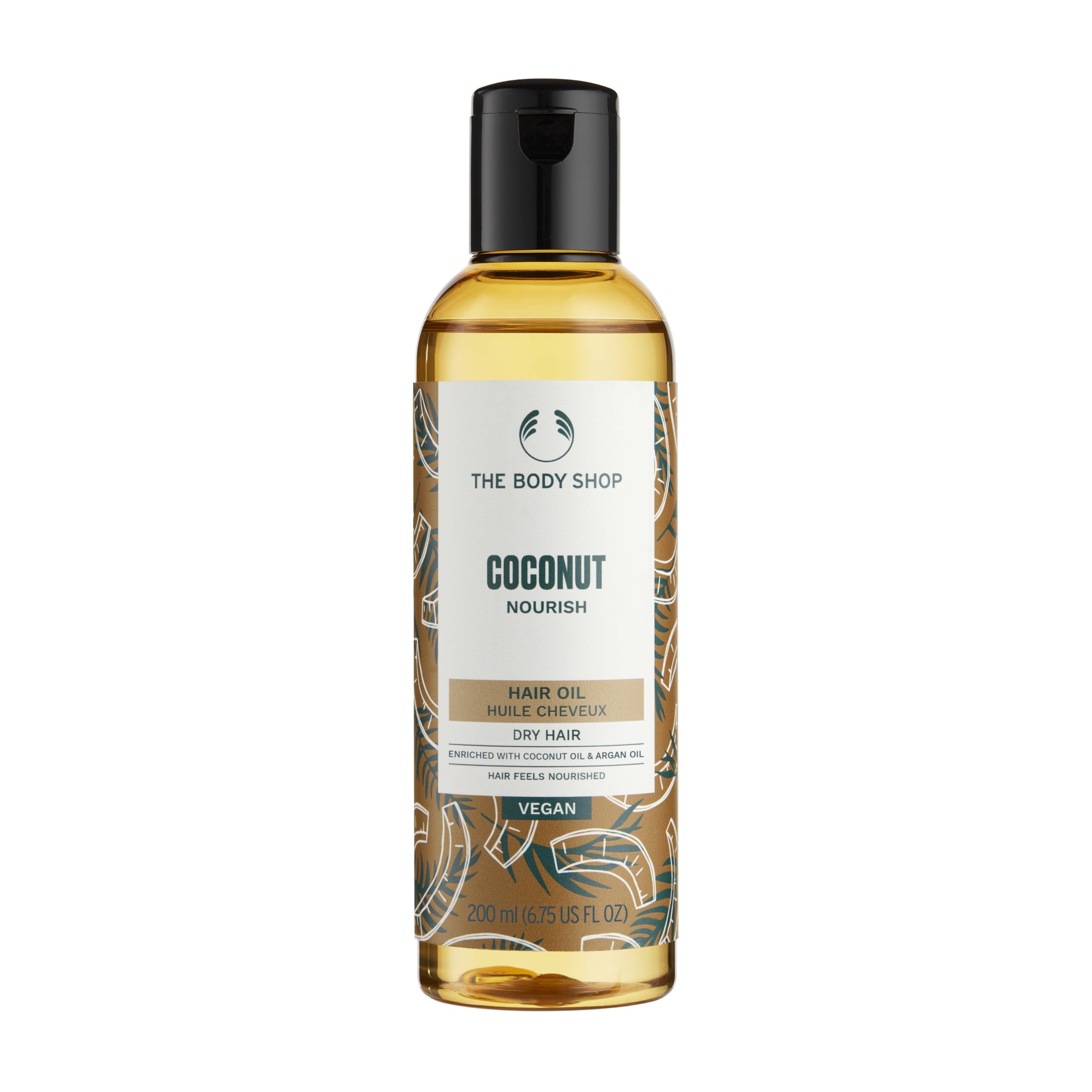 The Body Shop Coconut Oil Brilliantly Nourishing Pre-Shampoo Hair Oil, 6.75 Fluid Ounce
