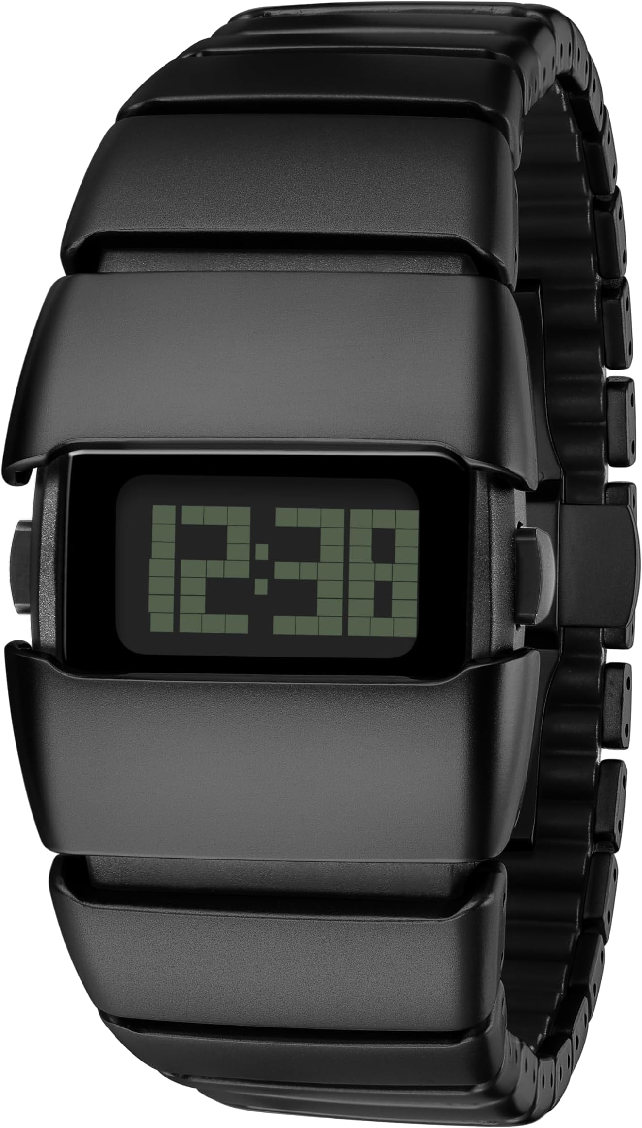 Unique Metal Wrist Watch, Stainless Steel Digital Watches for Men, Y2K Watches for Men, 3ATM Water Resistant