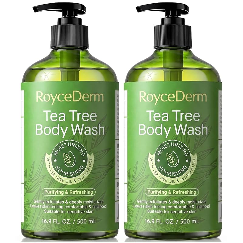 Sabonete líquido corporal Roycederm com óleo de melaleuca e losna — Pacote com 2