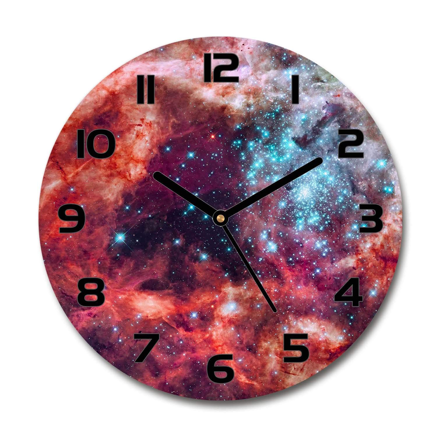 Horloge en verre de sécurité 60x60cm Tulup impression haute définition Nuage De Magellan