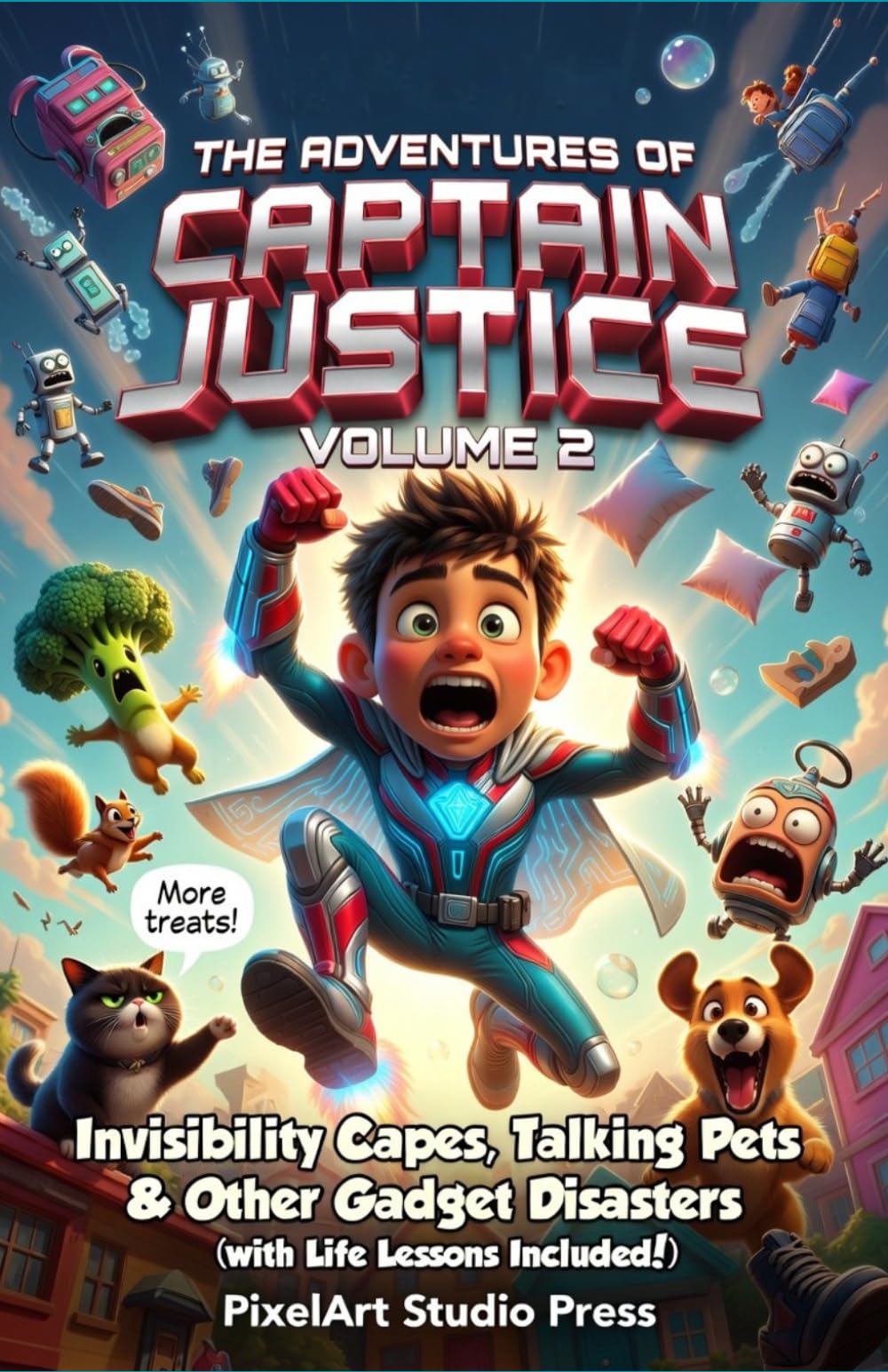 The Adventures of Captain Justice: Volume 2: Invisibility Capes, Talking Pets & Other Gadget Disasters (with Life Lessons Included!) (The Adventures ... : Tech-Powered Adventures with Heart & Humor)