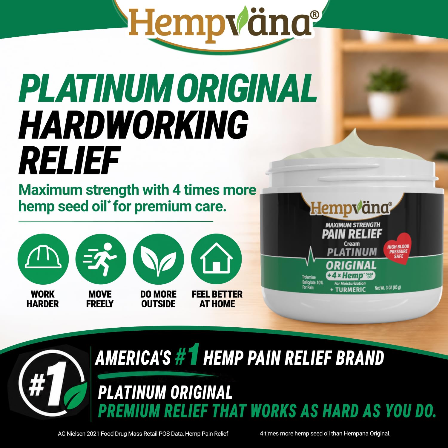 Amazon.com: Hempvana Platinum Max Strength Relief Cream, 4X Hemp