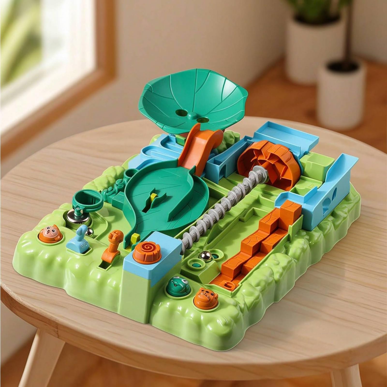 Gioco Aritmetico Gioco da Tavolo Biglie Puzzle Educativo Meccanica in Plastica per Competizione E Interazione Sociale Adatto per Bambini Casa Aula, Water Adventure