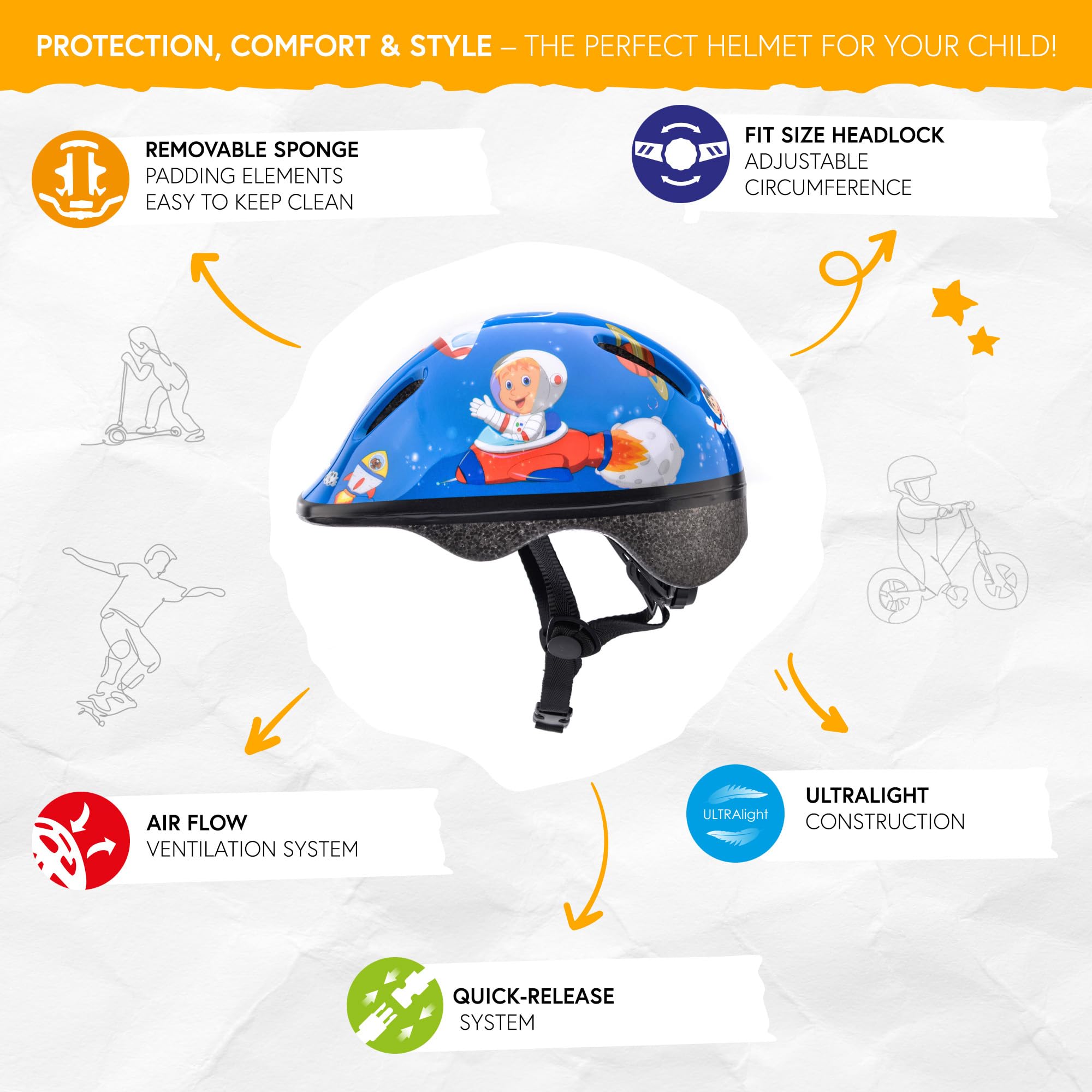 Image secondaire de Casque de Vélo pour Enfants - Sécurité et Confort pour Cyclisme et Roller