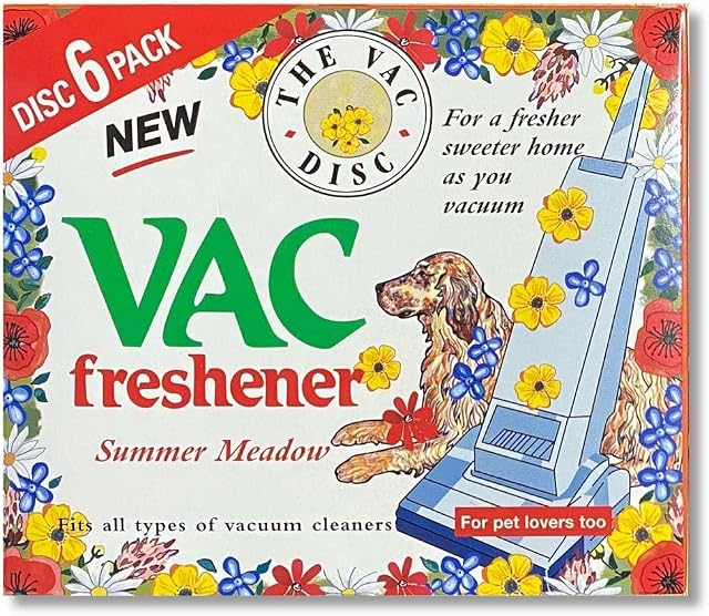 St@llion Vac Extra Strength Fresh Fragrance Hoover Disc, Air-Fresheners for Pet Lovers Fits All Vacuum Cleaners Hoover Disc, Summer Meadow (Pack of 1)