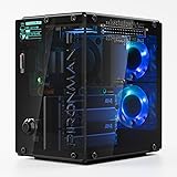 Pironman 5-MAX Dual NVMe M.2 SSD PCIe PC Case for Raspberry Pi 5 NAS RAID 0/1 Hailo-8L AI Accelerator PWM Tower Cooler+Dual RGB Fans, 0.96" OLED Module, Safe Shutdown, Standard HDMI(RPI5 Not Included)