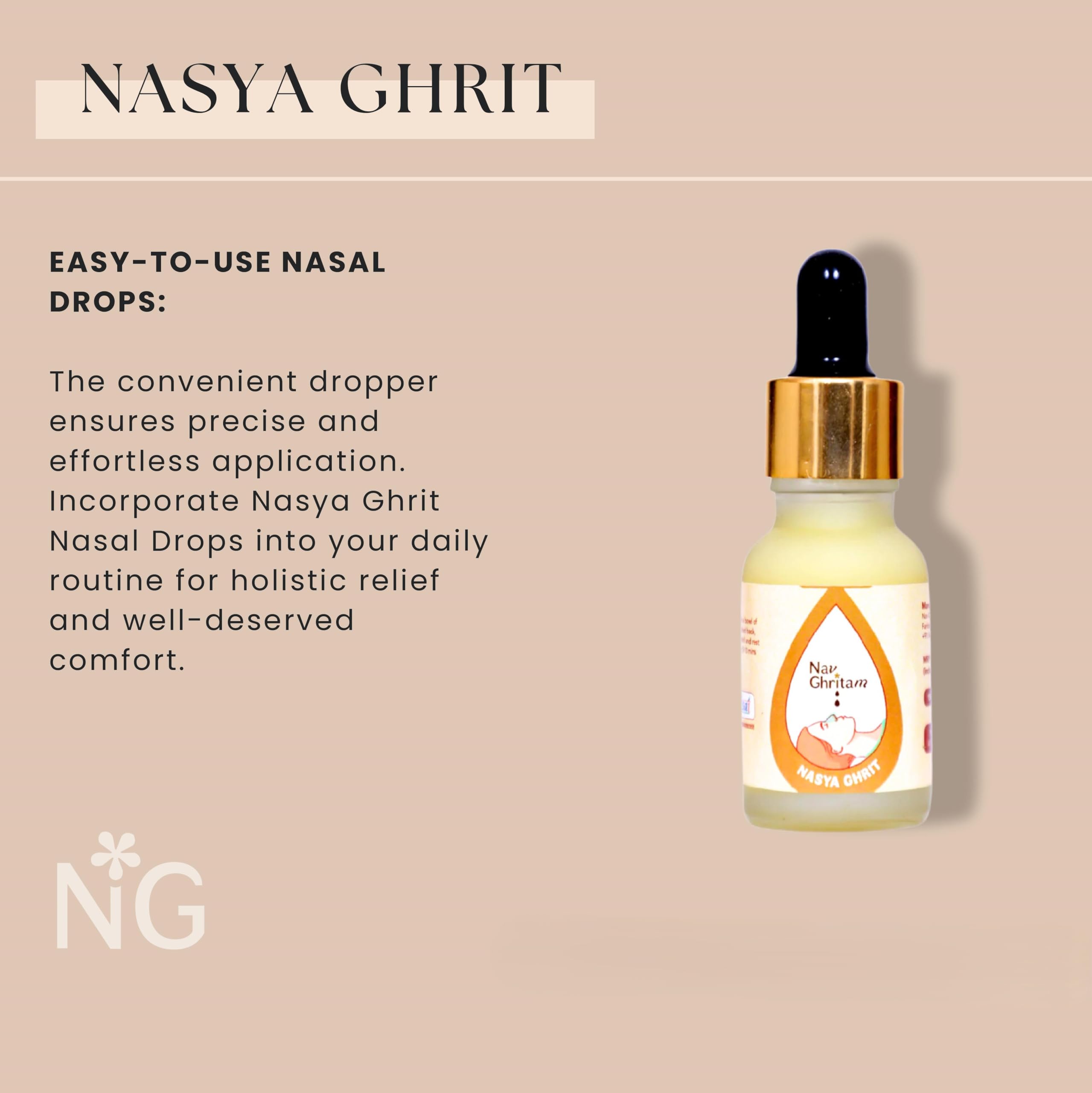 Nasya Ghrita|Nasal Ghee Drops|Natural Relief For Headache,Congestion,Sinuses,Snoring&Restful Sleep|A2 Desi Ghee|15 Ml — Amazon image 7