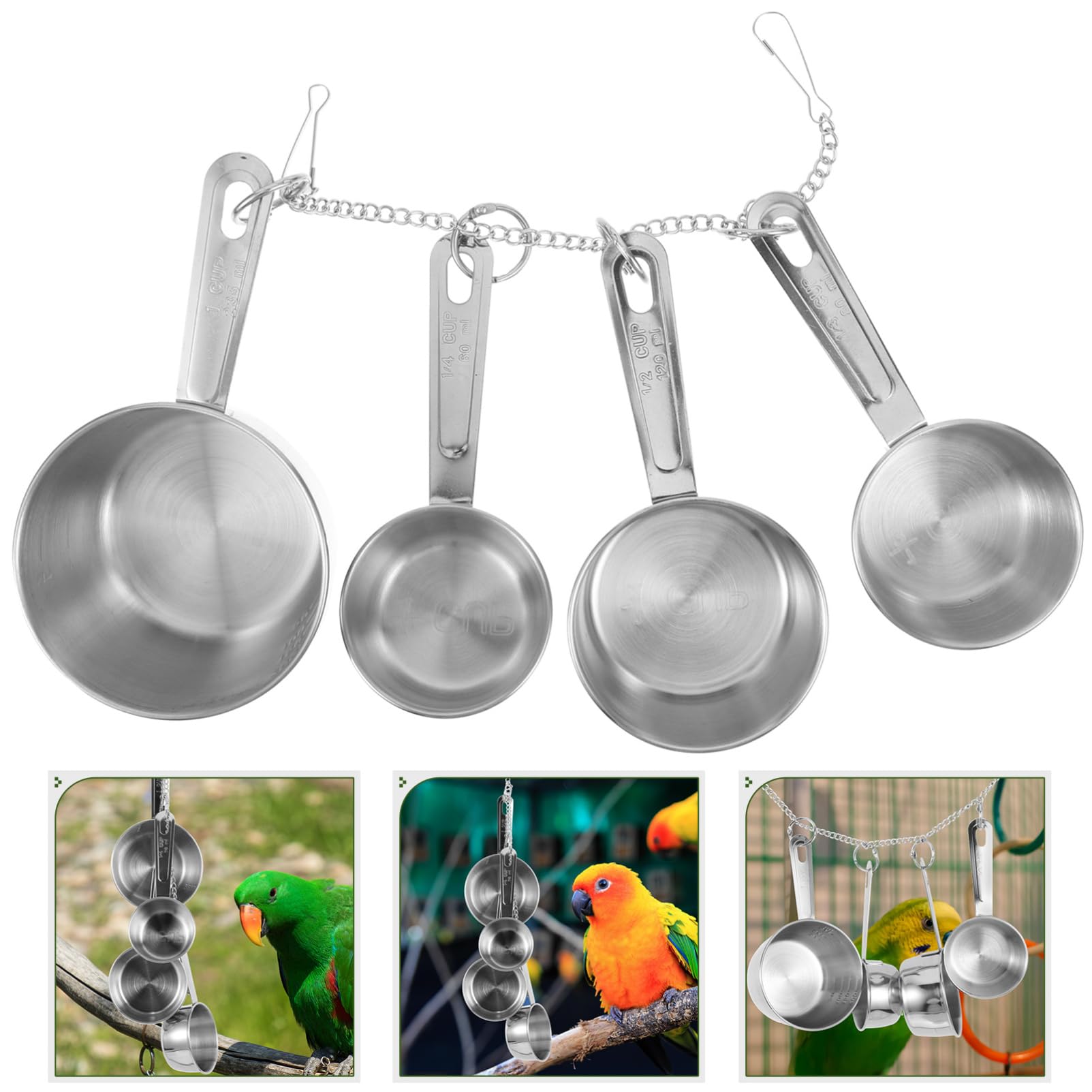 Happyyami 2 Stück Vogelspielzeug für Papageien Kauspielzeug mit Hängendem Design Sicheres und Leichtes Material für Vögel Aktivität und Spielspaß
