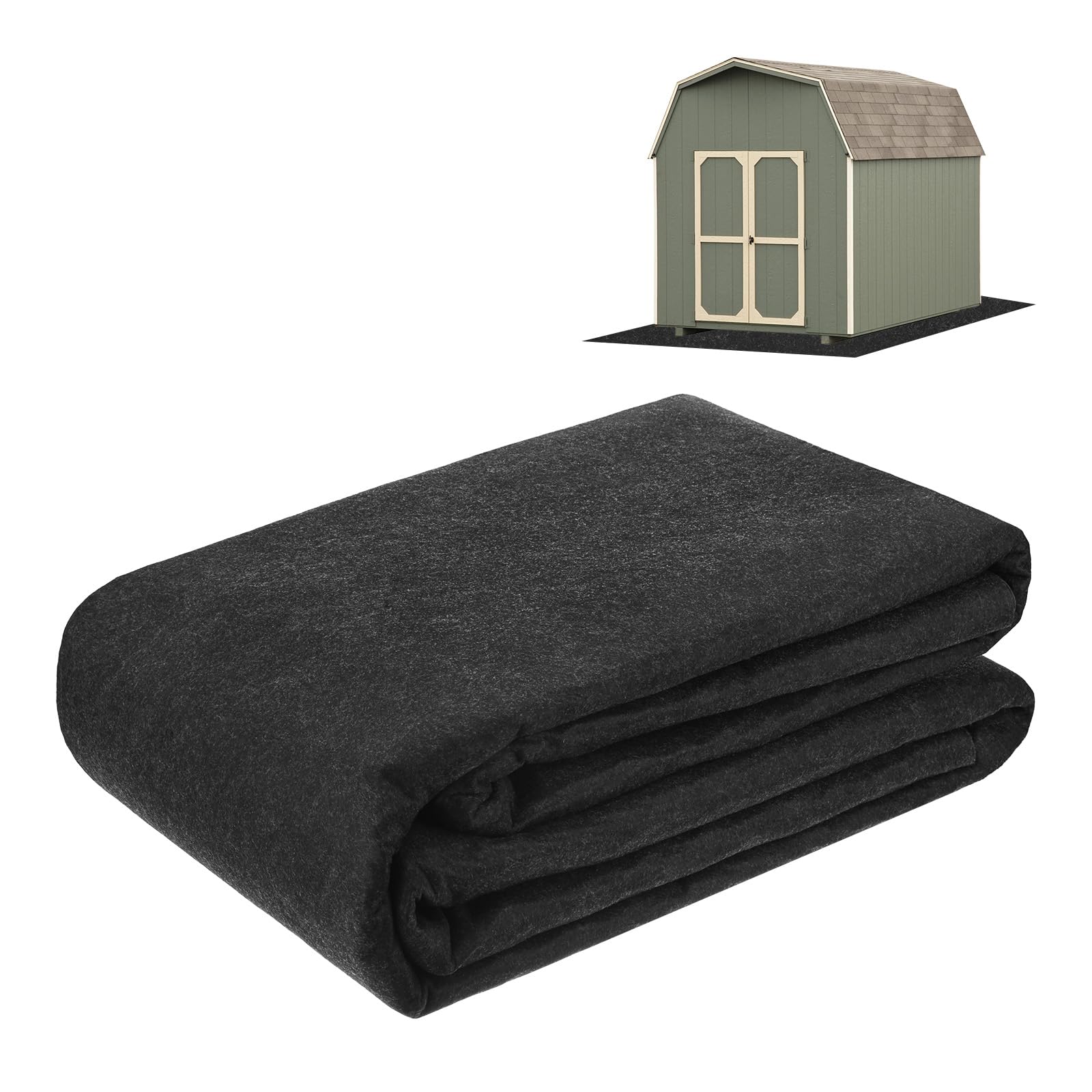 M METERXITY Outdoor Storage Shed Mat, 7x8.2 FT Waterproof Small Shed Flooring Mat for Patio Furniture Floor Protecting from Wear/Liquid/Dust/Oil, Non-Slip Carport Pad [Grey] — image 1
