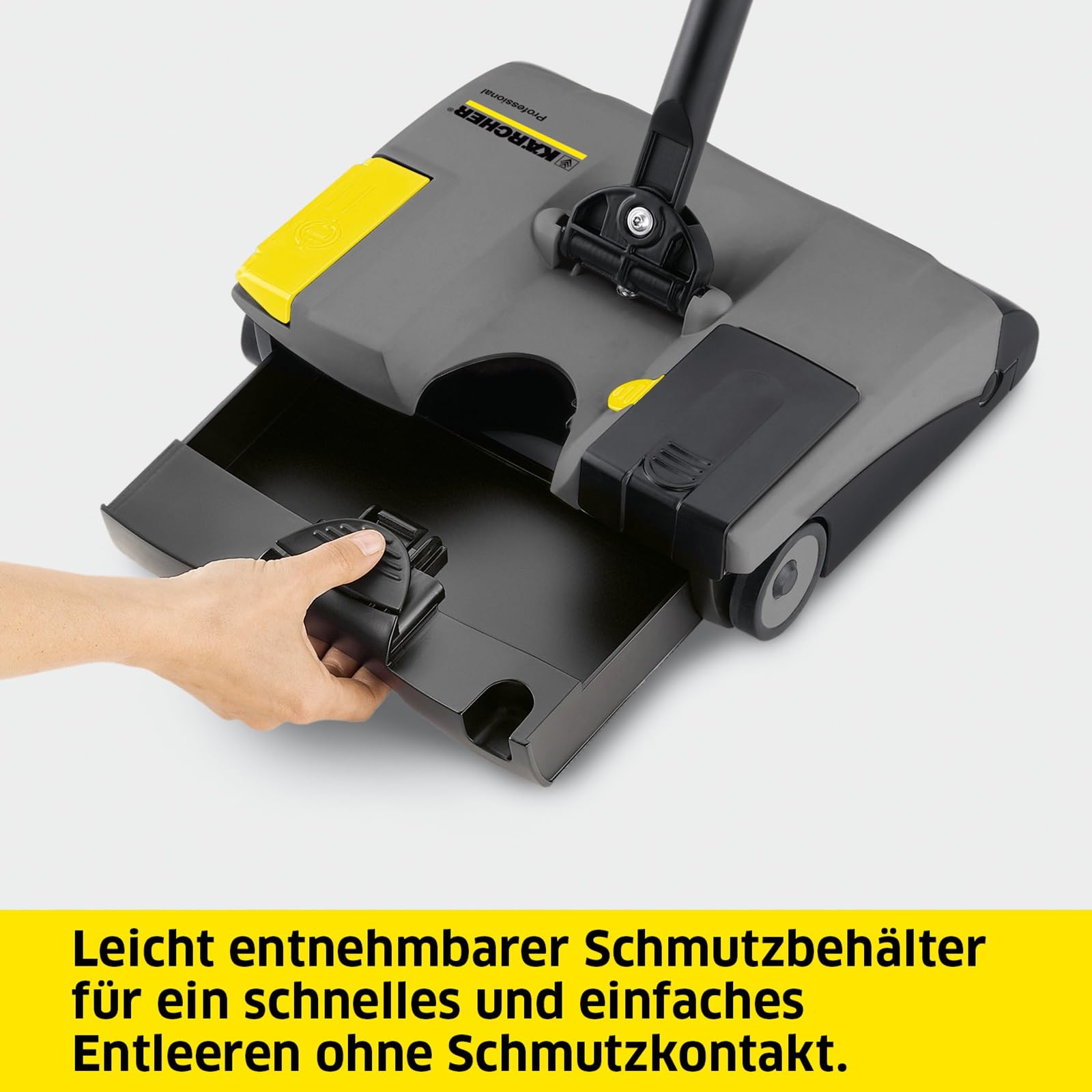 KÄRCHER Elektrobesen EB 30/1 Li-Ion, kabellos, für professionelle Anwender, auswechselbare Kehrwalze, leicht entnehmbarer Schmutzbehälter, für Hart- und Teppichböden, Anthrazit