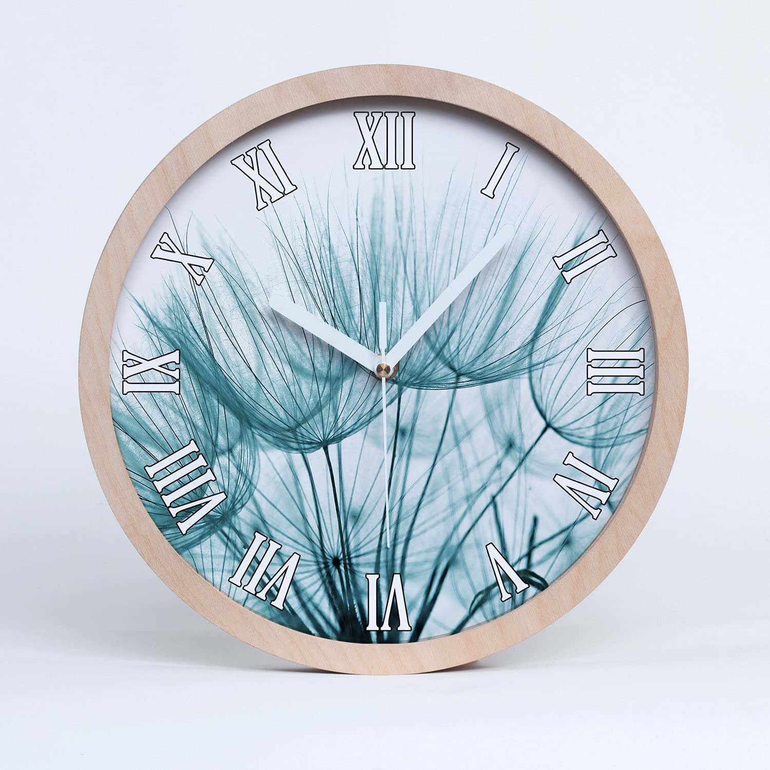 Horloge Murale en Bois Tulup Écoresponsable en Bouleau Imprimé Moderne 20 cm