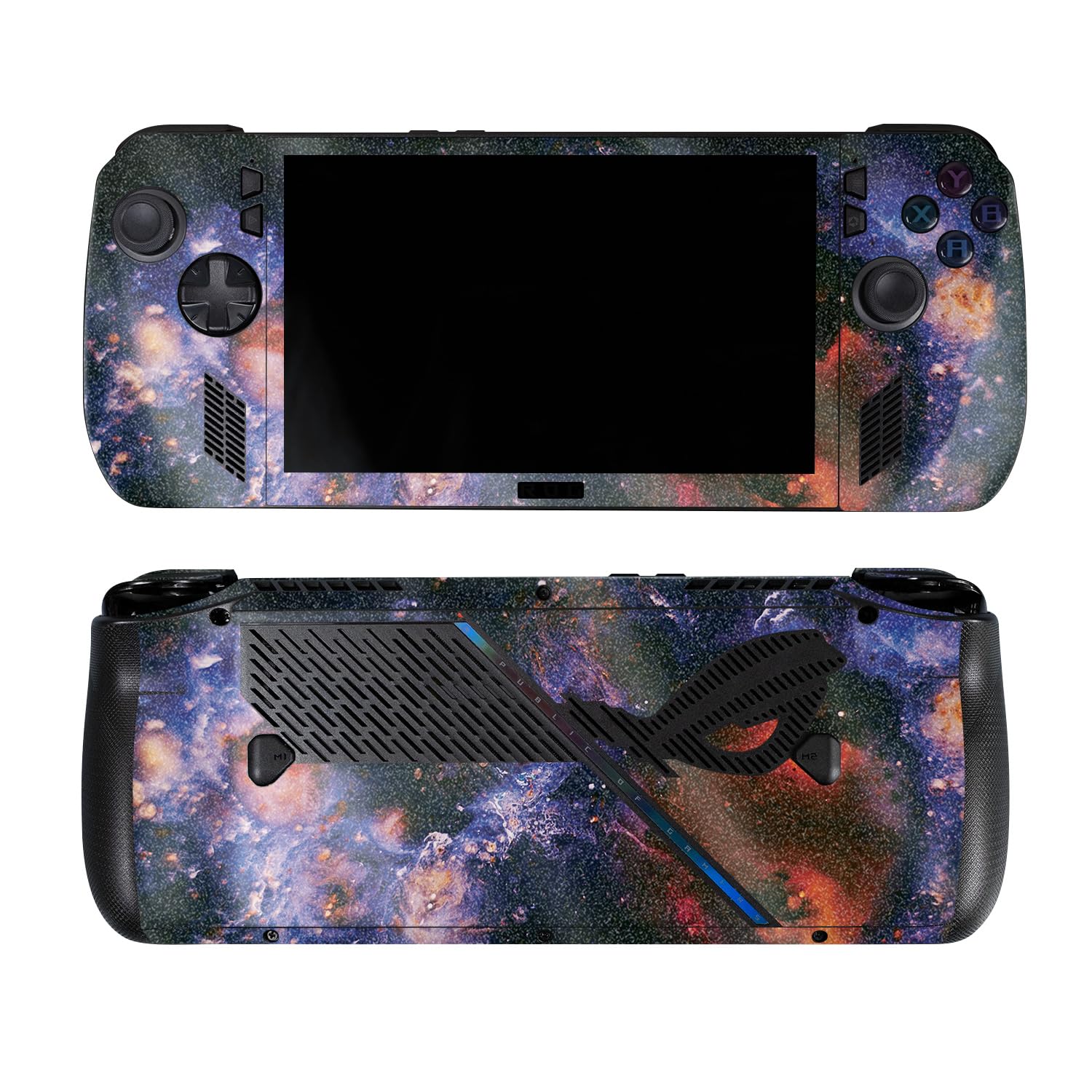 Glossy Glitter Skin Compatible with Asus ROG Ally X - Andromeda - Premium 3M Vinyl Protective Wrap Decal Cover - Easy to Apply | Crafted in The USA by
