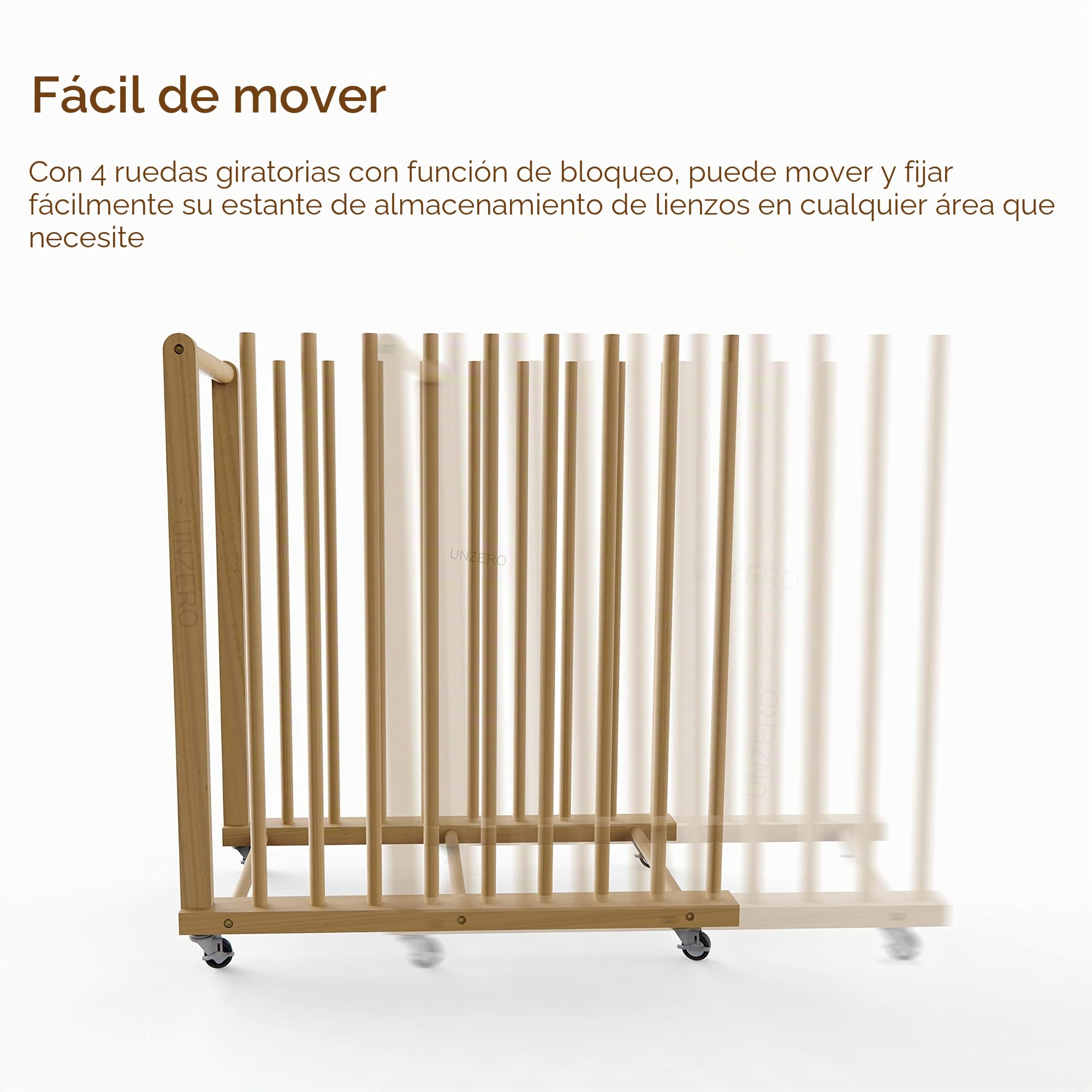 Estante de almacenamiento de arte, almacenamiento de lienzo artístico, estante de lona con asa y ruedas giratorias para tablero de dibujo, panel, bloc de papel para estudios de arte, obras de