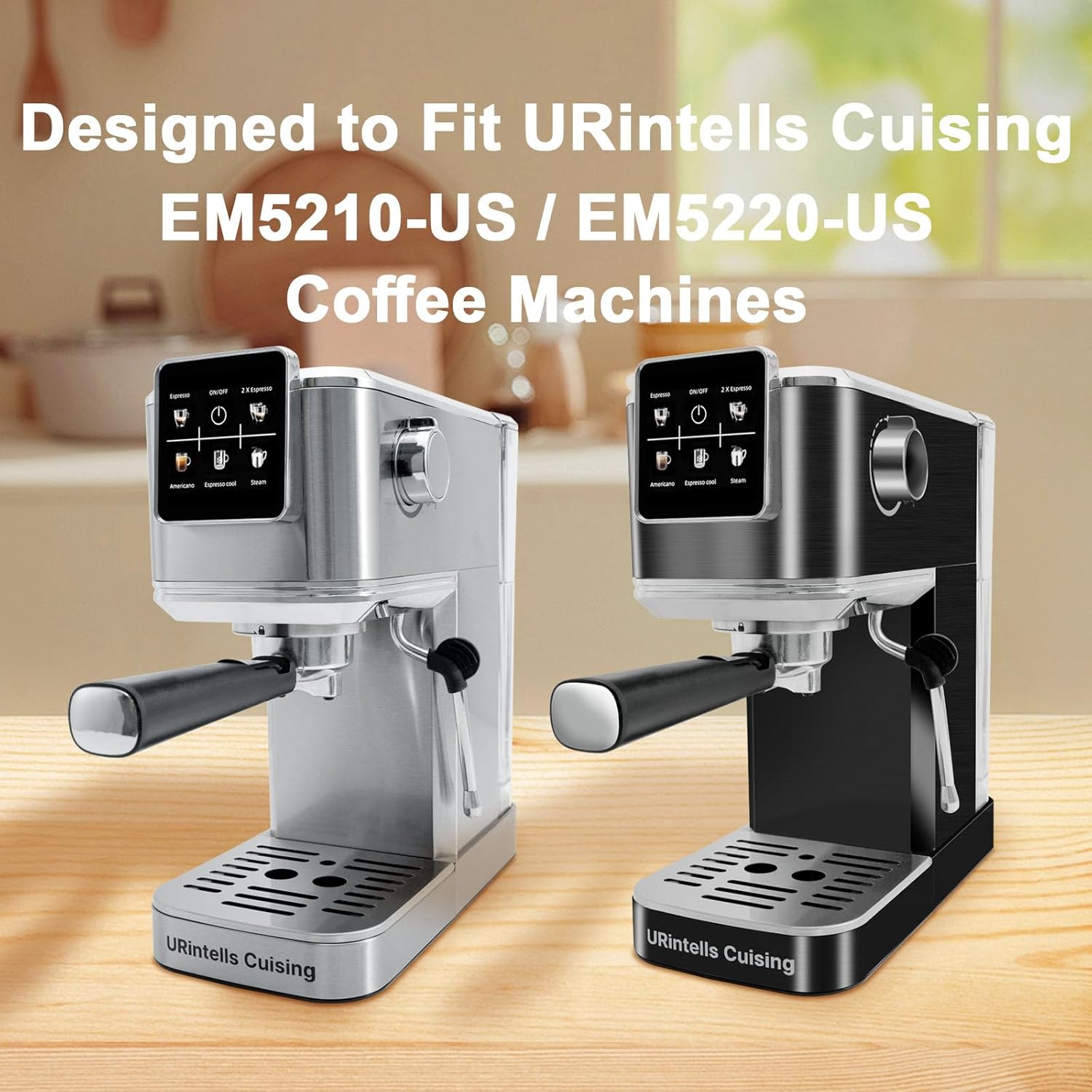 URintells Cuising Replacement 51mm Coffee Portafilter for Espresso Machine EM5210-US/EM5220-US