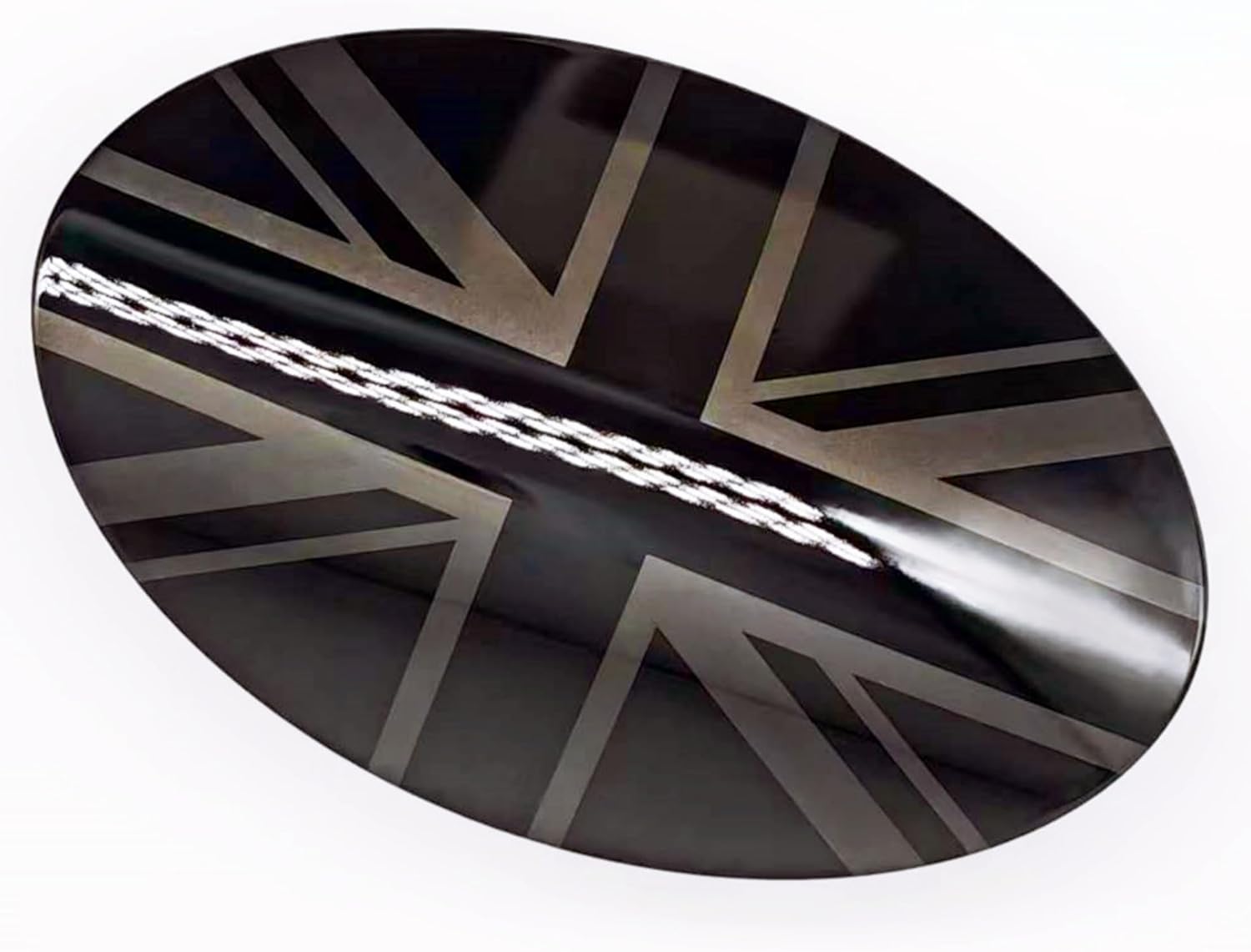 for Mini Cooper Accessories Decoration Fuel Tank Gas Filler Lid Door Cover Caps Shell Case,for F54 Clubman 2014-2024 (Checkered)