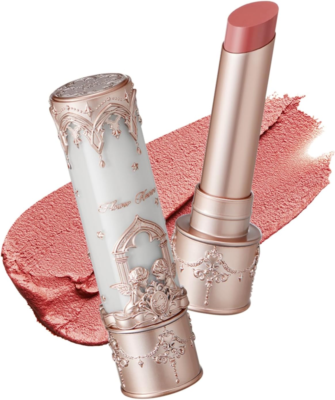 Little Angel Matte Lipstick - 3.5g, Waterproof, Long-lasting, Matte Finish (C02 Fantasia - Warm Rose)