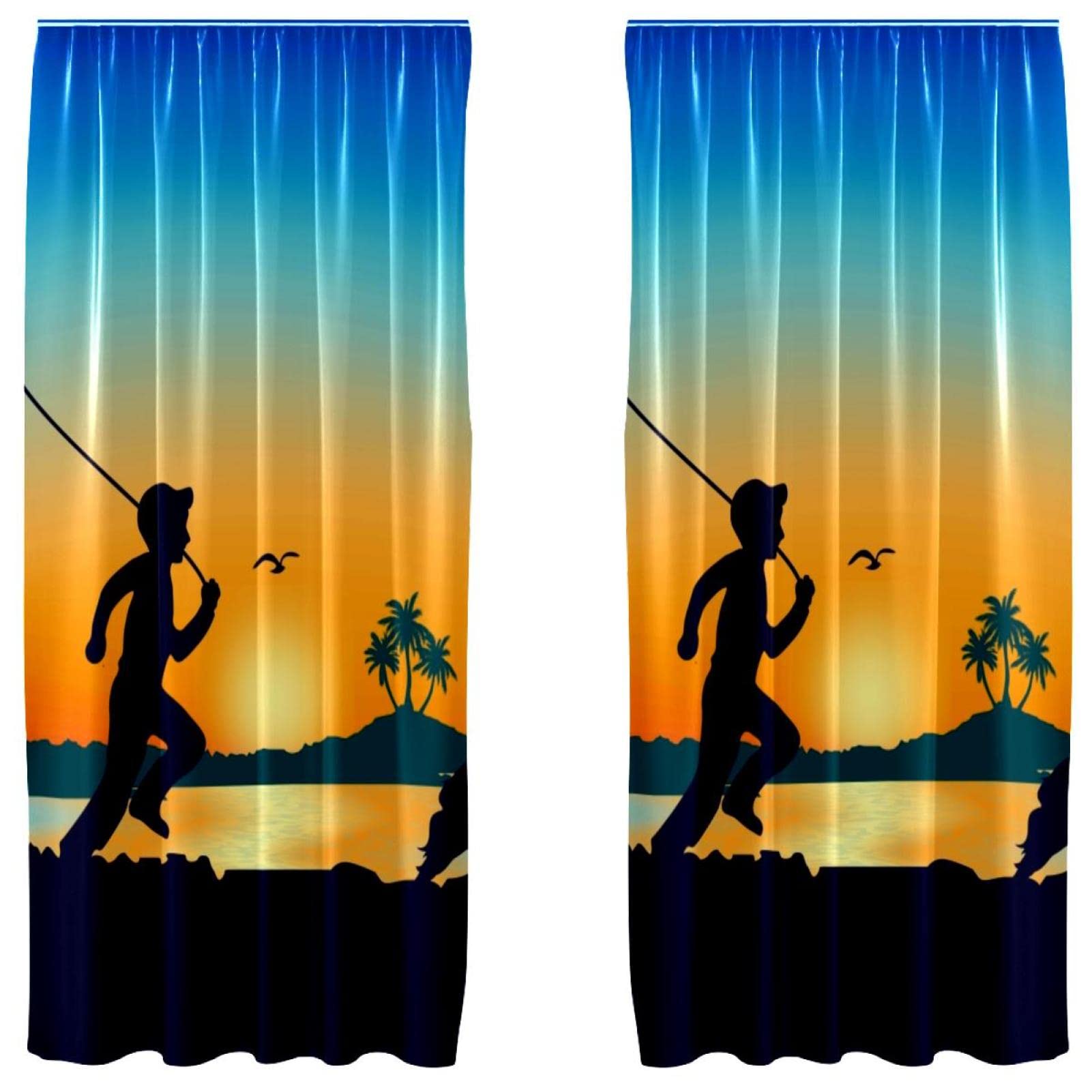 Rideaux légers silhouette Border Collie pour masquer le vis-à-vis avec style