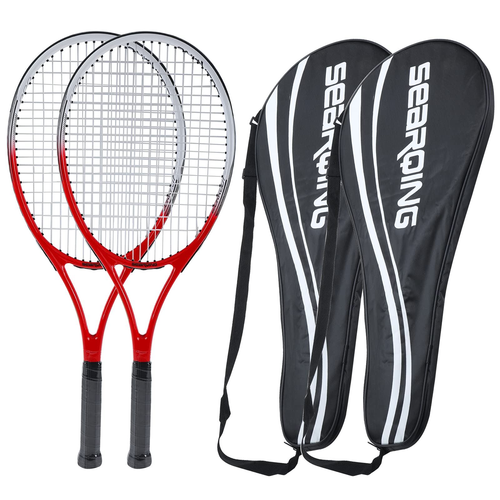 Buy SearQing Tennis Rackets for Adults 2 Pack,27 inch Lightweight