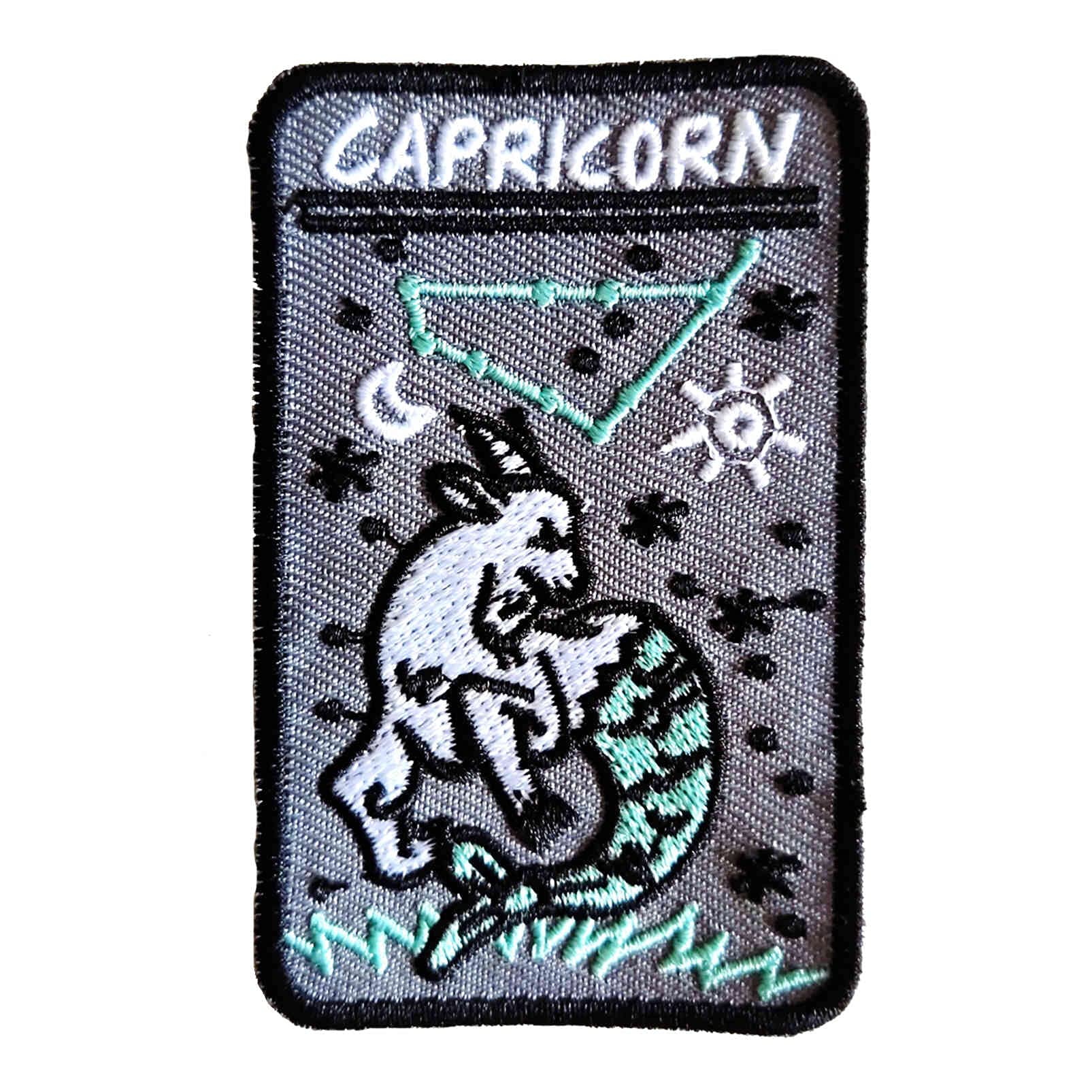 Signs of The Zodiac Badge Emblema Parche bordado para coser en parches para bricolaje niña falda vestido niño bolsa camiseta artesanía ropa (Zodiaco 10)