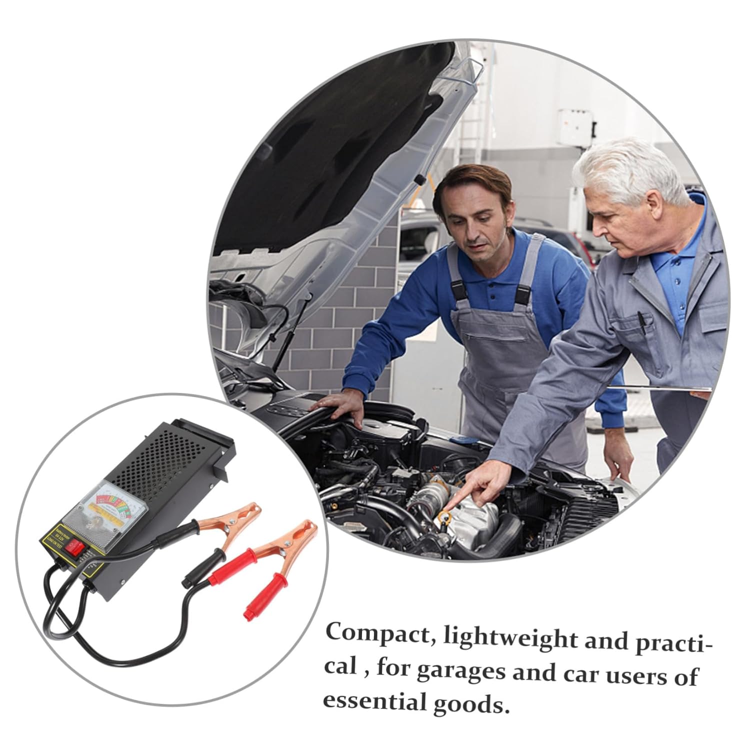 Luxshiny Battery Tester Kit Car Diagnostic Tool Automotive Battery System Analyzer for Printing