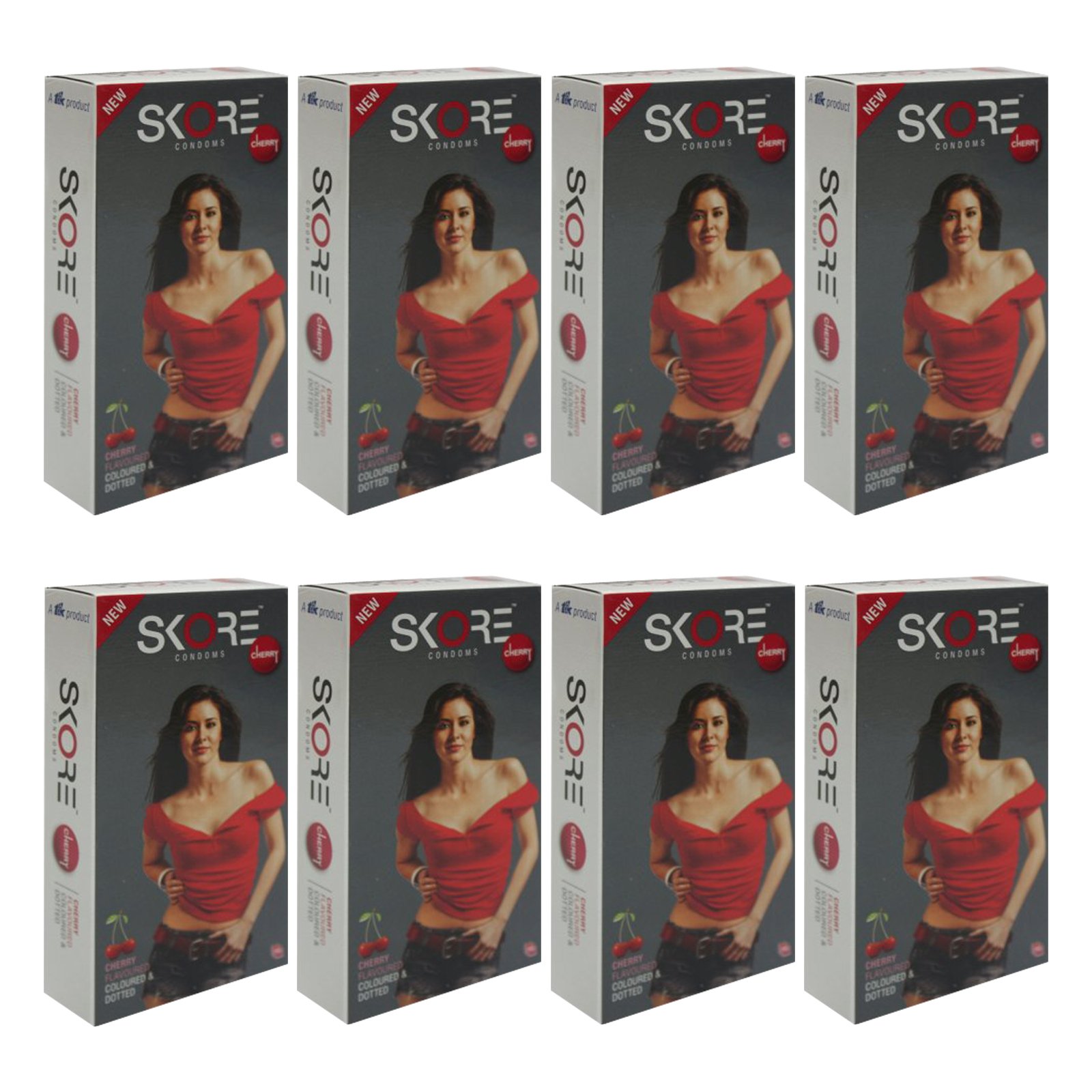 Skore Cherry Condom (Set of 8, 80S)-picture-17