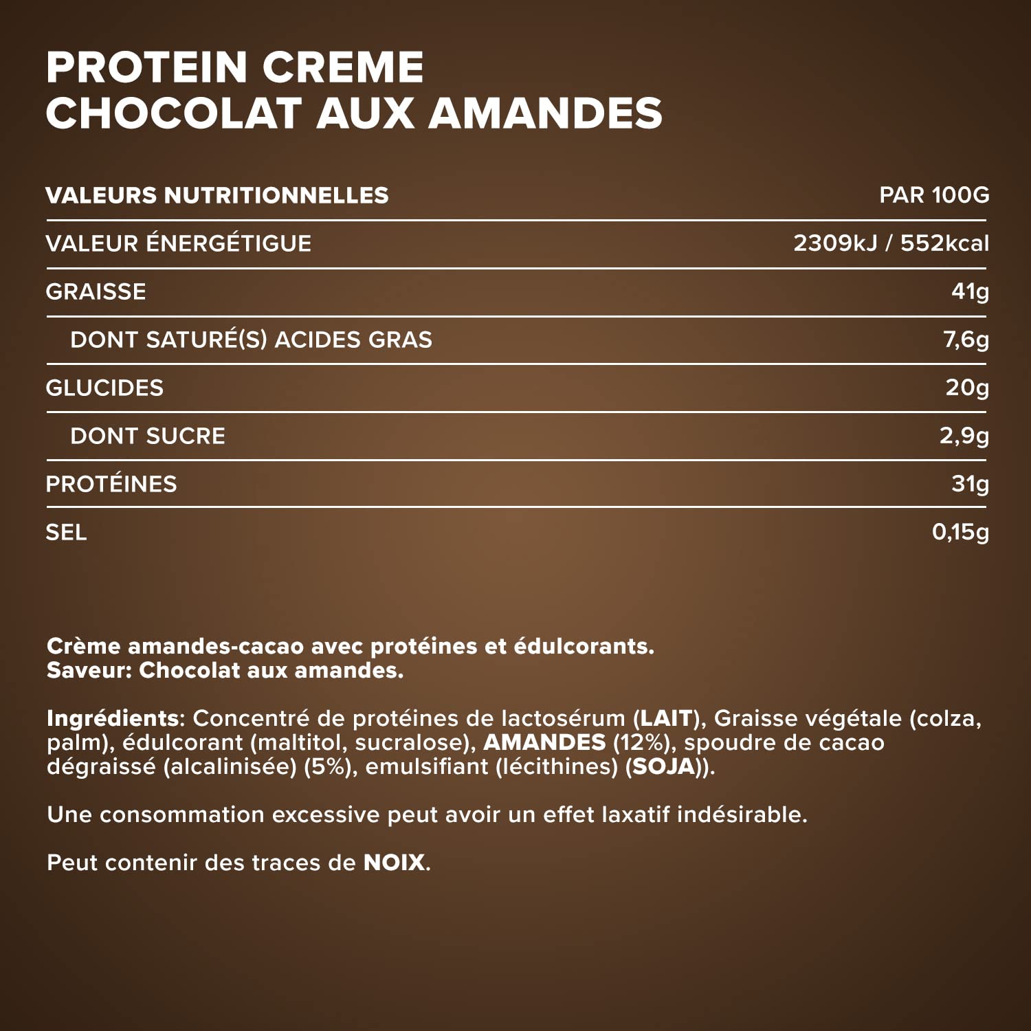 IronMaxx Protein Creme - Choc Almond 250g | cremiger high protein Brotaufstrich | low carb, low sugar für eine gesunde Ernährung geeignet (Packung mit 2)