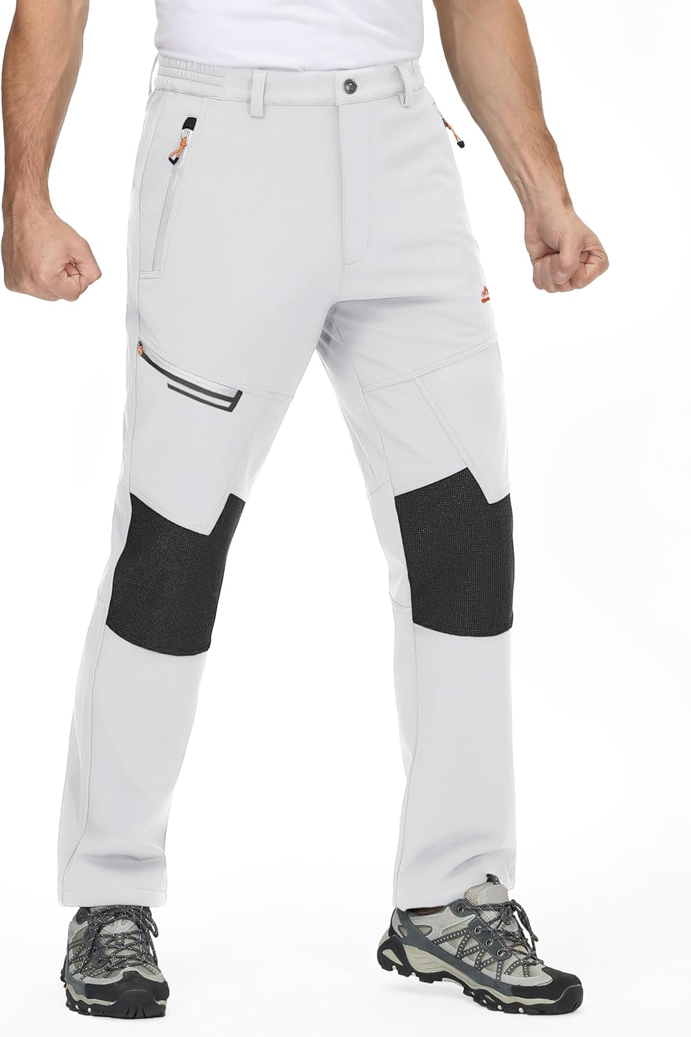 TACVASEN Men's Snow Ski Pants Winter Fleece Lined Pants for Mens Water Resistant Snowboarding Hiking - Image 2