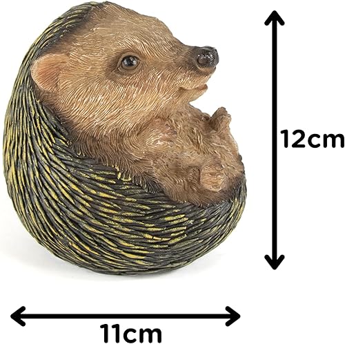 Miniatura 7 de Wrenbury Escultura de erizo  Decoración de jardín de animales  Bonita figura de erizo pequeña sentado  Escultura de patio  Decoración impermeable al