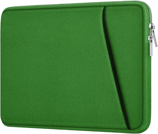 Askuko 14″ Laptop Sleeve – Water-Resistant Dark Green
