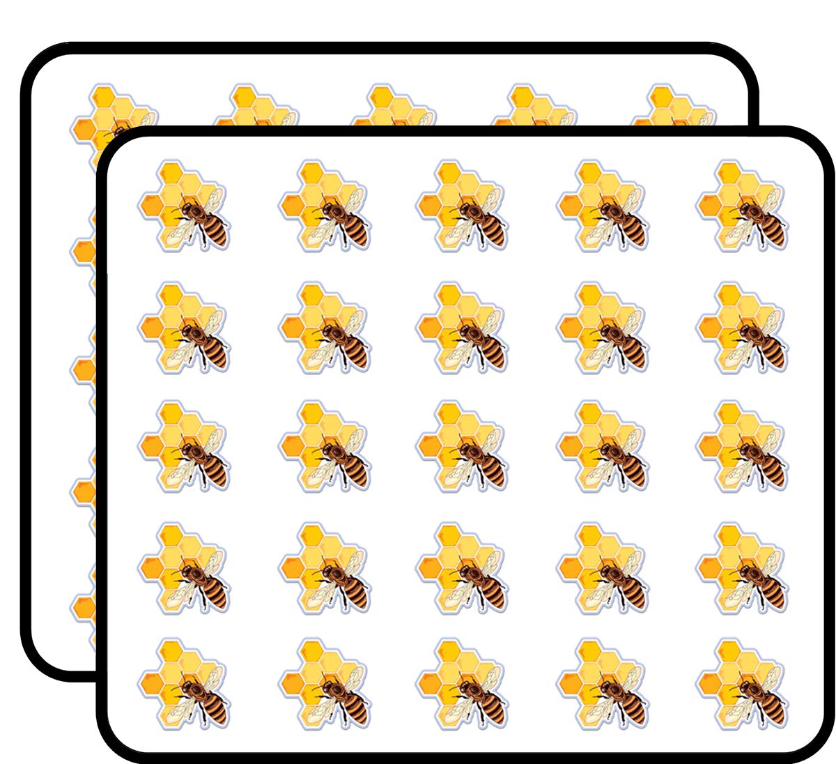 Honey Bee Beekeeper Honey Sticker for Scrapbooking Waterproof Vinyl Stickers for Water Bottle, Laptop & Phone Case 50 Pack
